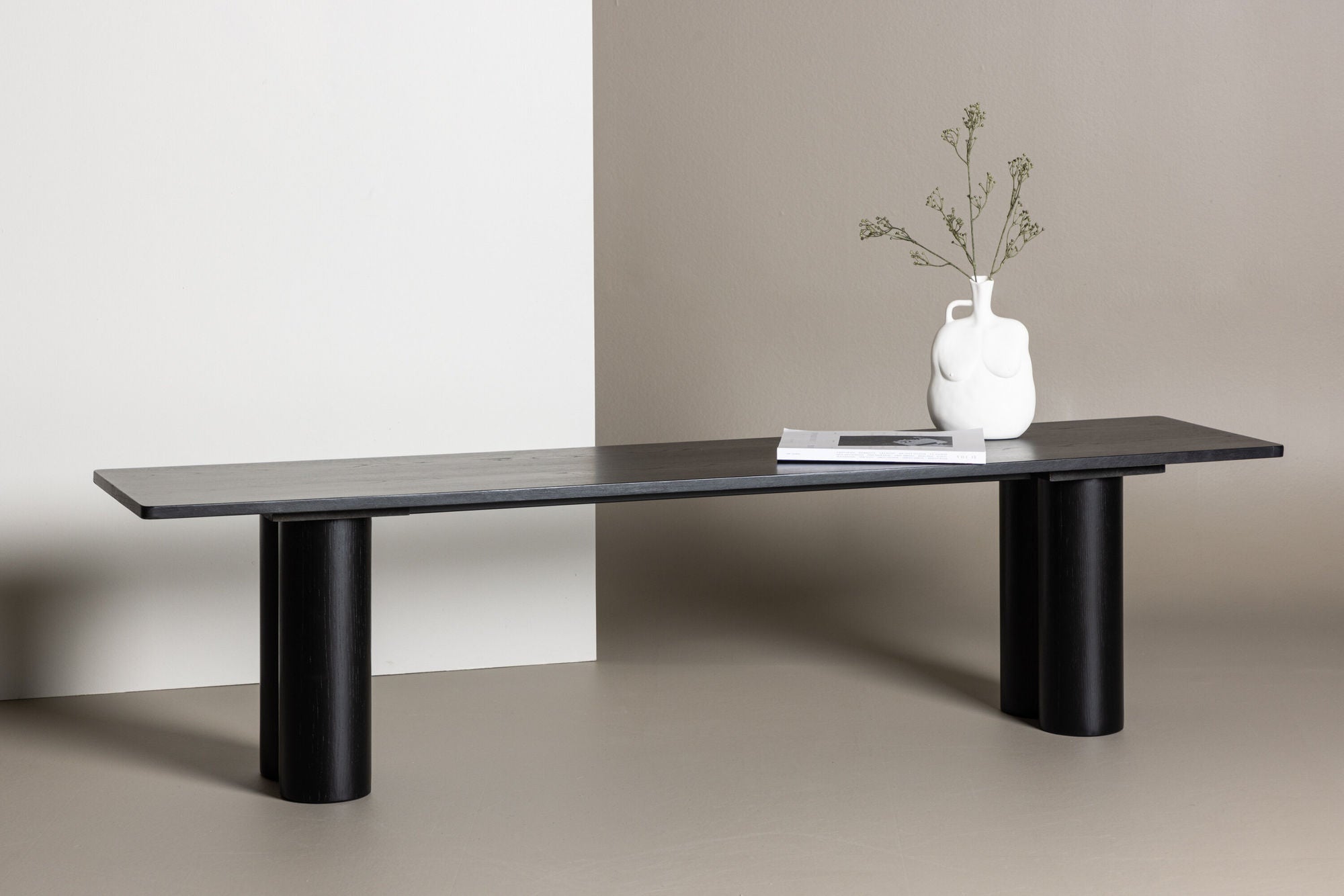 Sitzbank Olivia 180cm - Schwarz-Bänke-Venture Home-le canapé