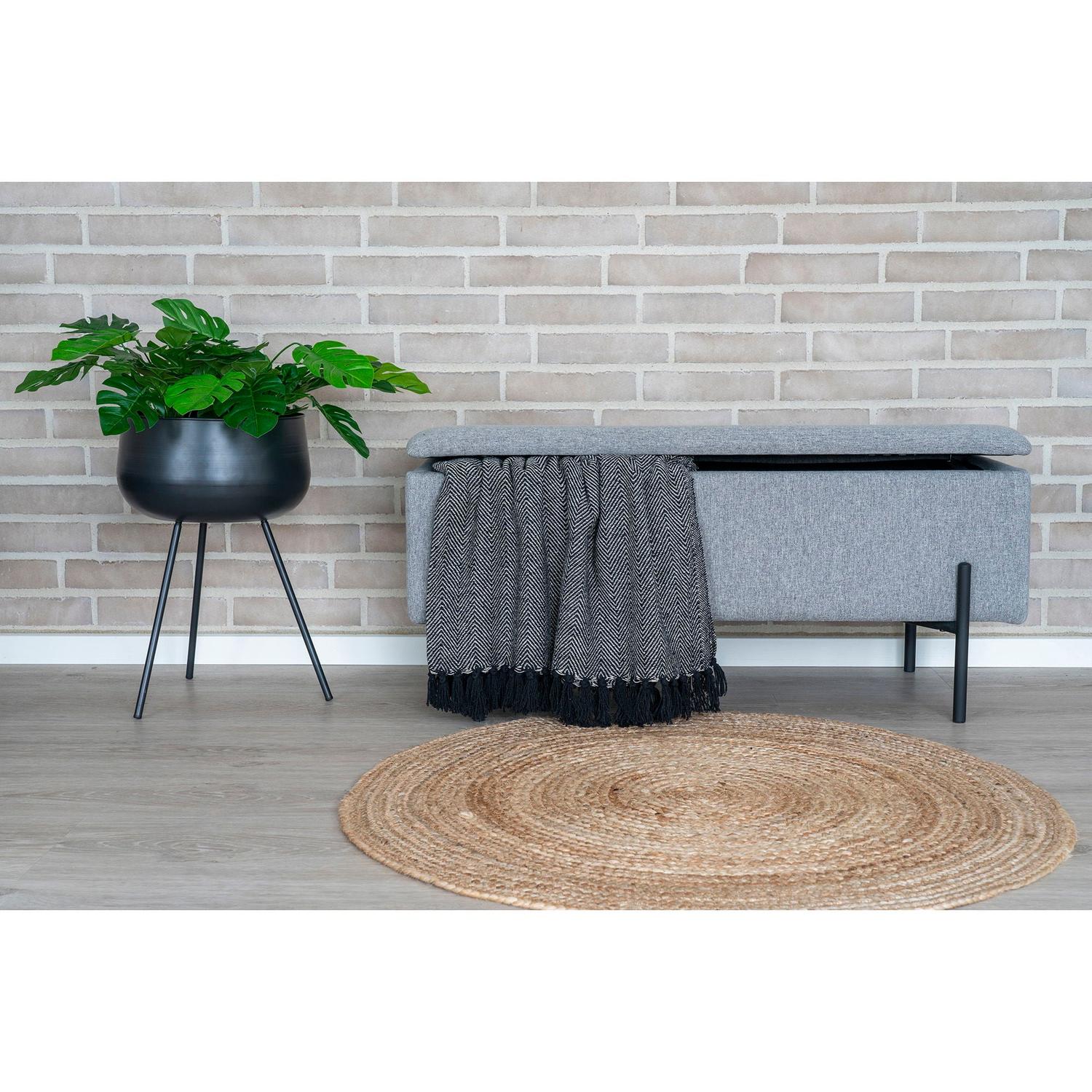 Sitzbank Watford mit Stauraum 95cm - Grau-Bänke-House Nordic-le canapé