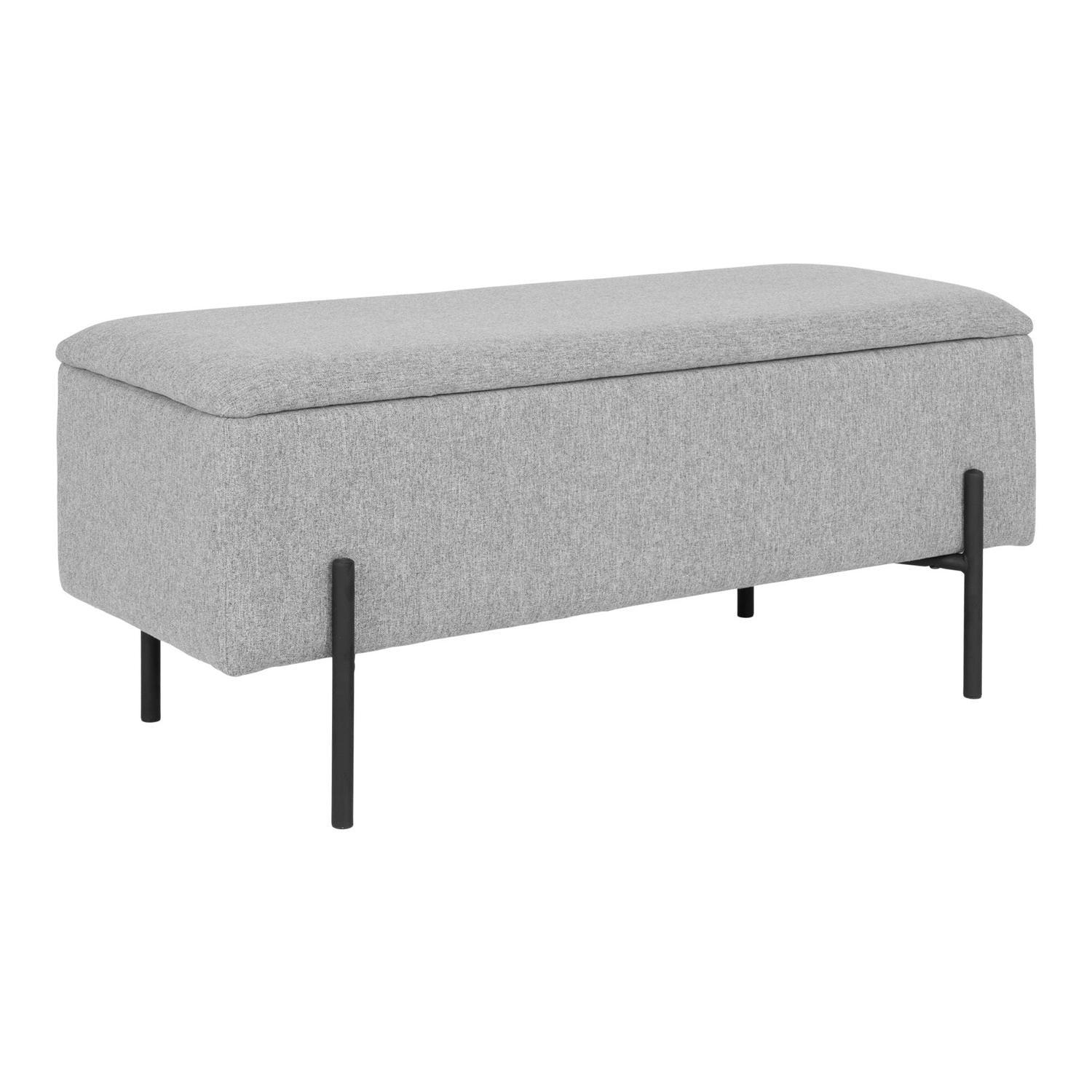 Sitzbank Watford mit Stauraum 95cm - Grau-Bänke-House Nordic-le canapé
