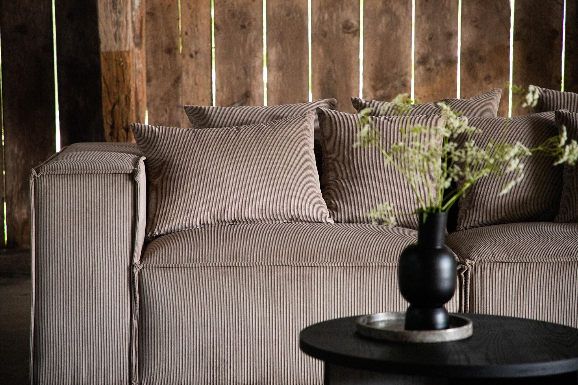 Gillholmen 3 - Sitzer Sofa aus Kord - BraunEinzelsofas