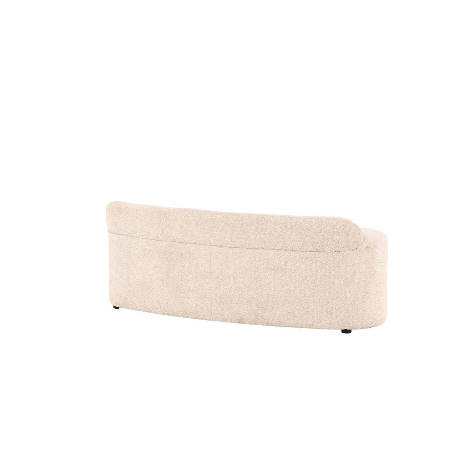 Pocatello Sofa aus Teddy - Bouclé - Stoff - WeißEinzelsofas