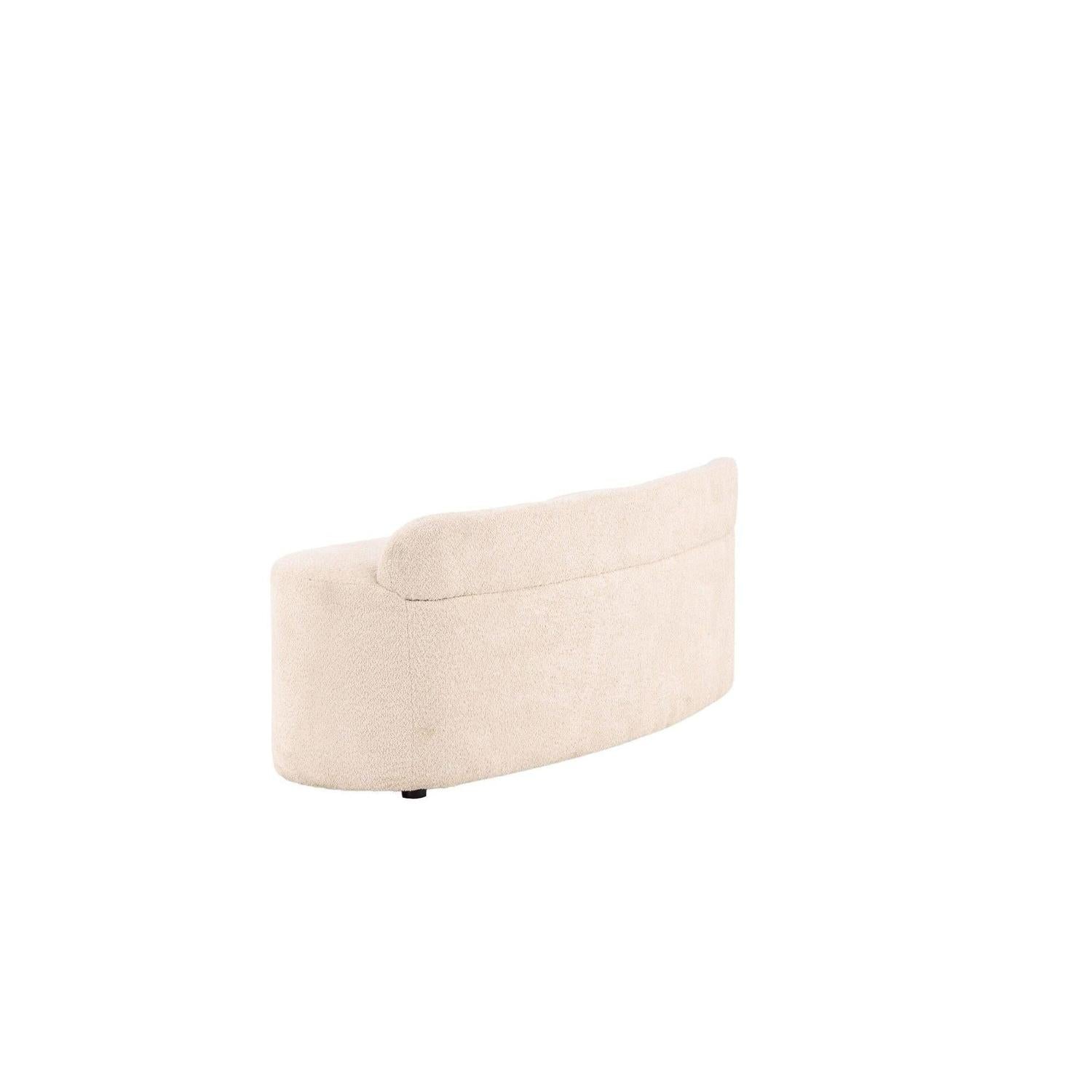 Pocatello Sofa aus Teddy - Bouclé - Stoff - WeißEinzelsofas