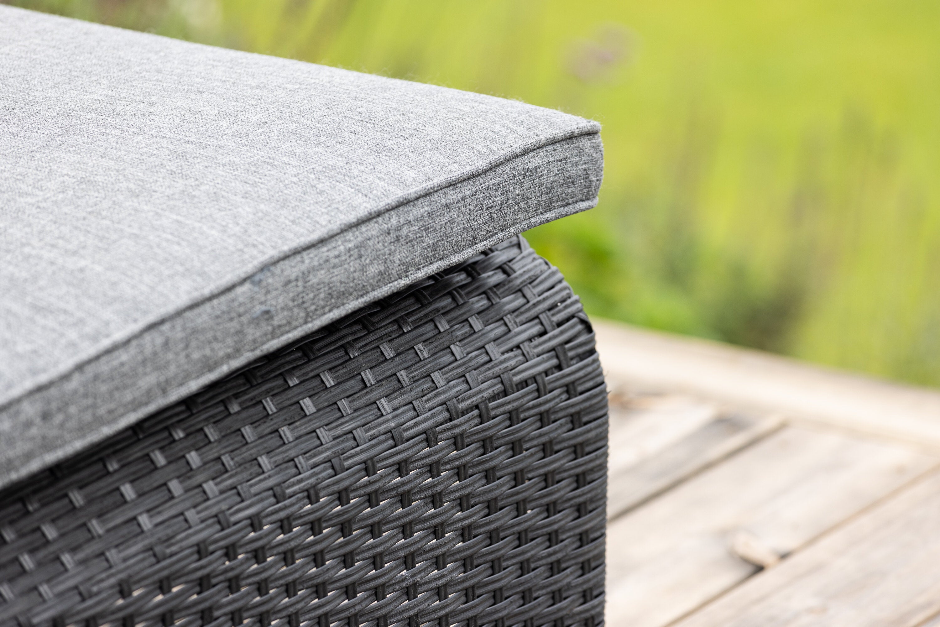 Sonnenliege London aus Polyrattan - Grau-Sonnenliegen-Venture Home-le canapé