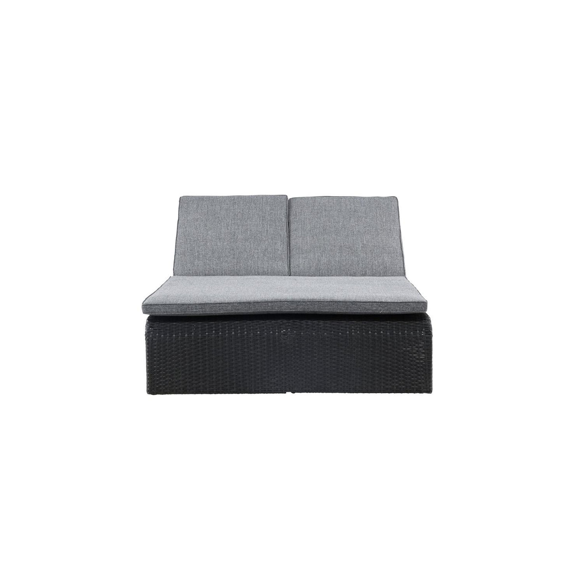 Sonnenliege London aus Polyrattan - Grau-Sonnenliegen-Venture Home-le canapé