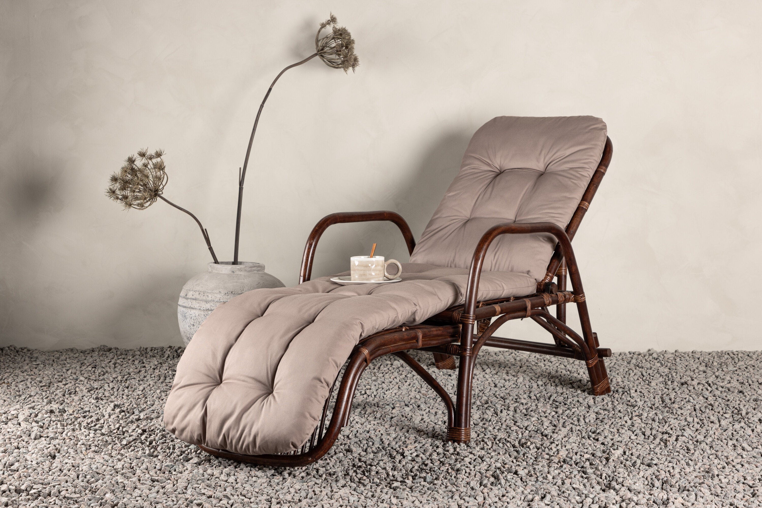 Sonnenliege Nella aus Rattan - Dunkelbraun-Sonnenliegen-Venture Home-le canapé