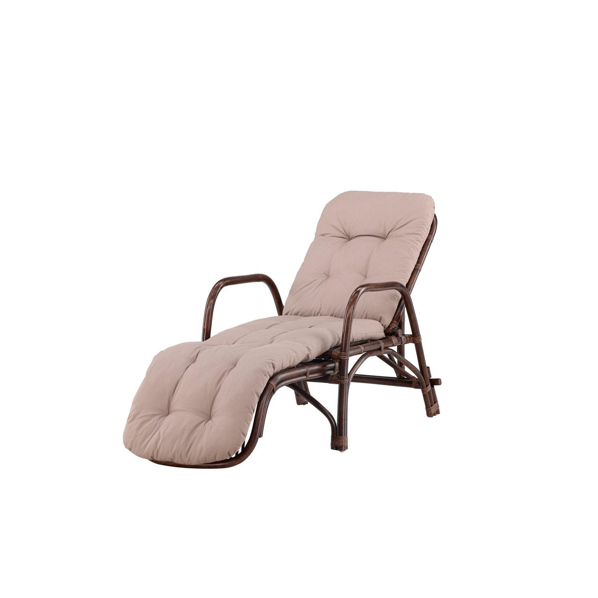 Sonnenliege Nella aus Rattan - Dunkelbraun-Sonnenliegen-Venture Home-le canapé