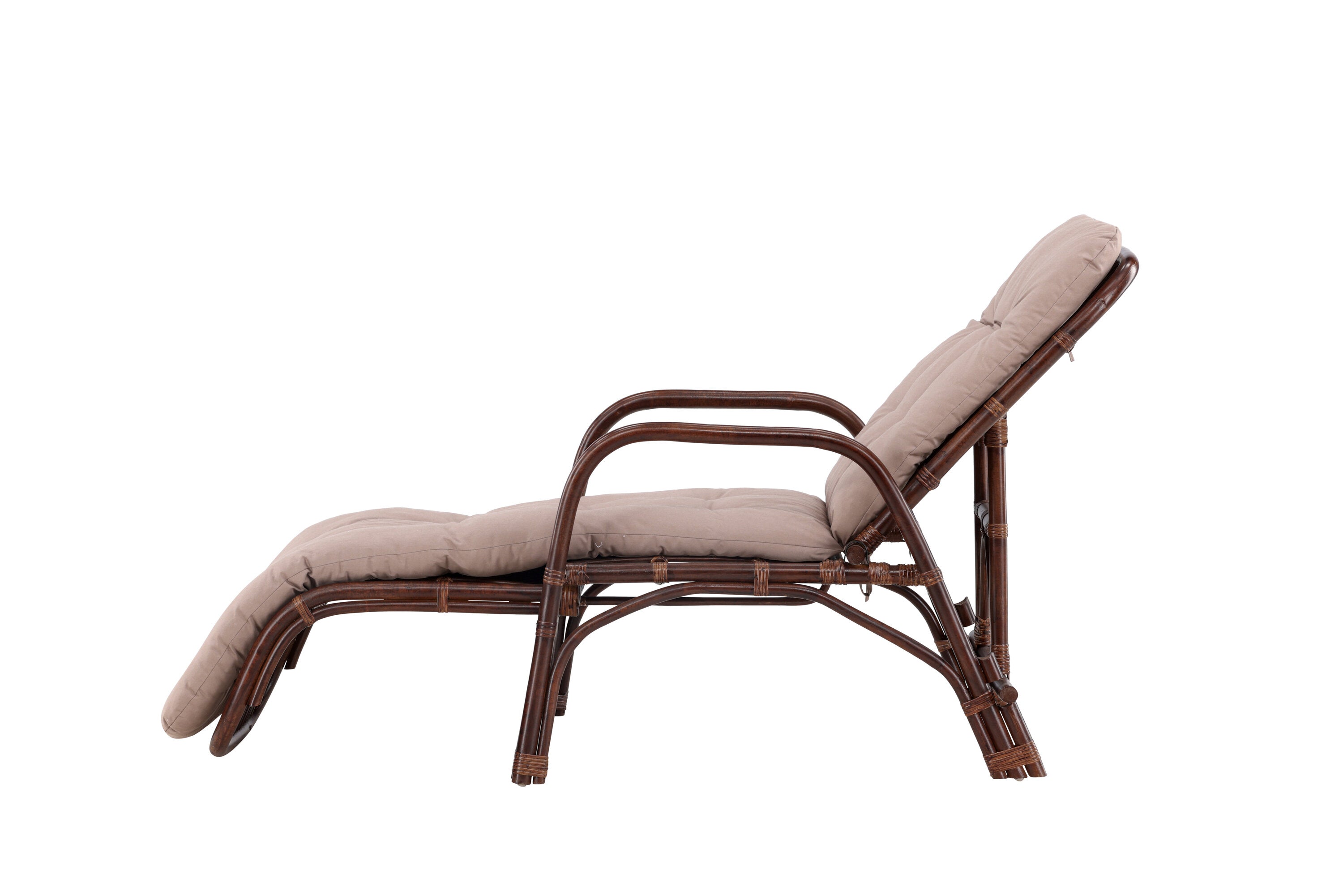 Sonnenliege Nella aus Rattan - Dunkelbraun-Sonnenliegen-Venture Home-le canapé