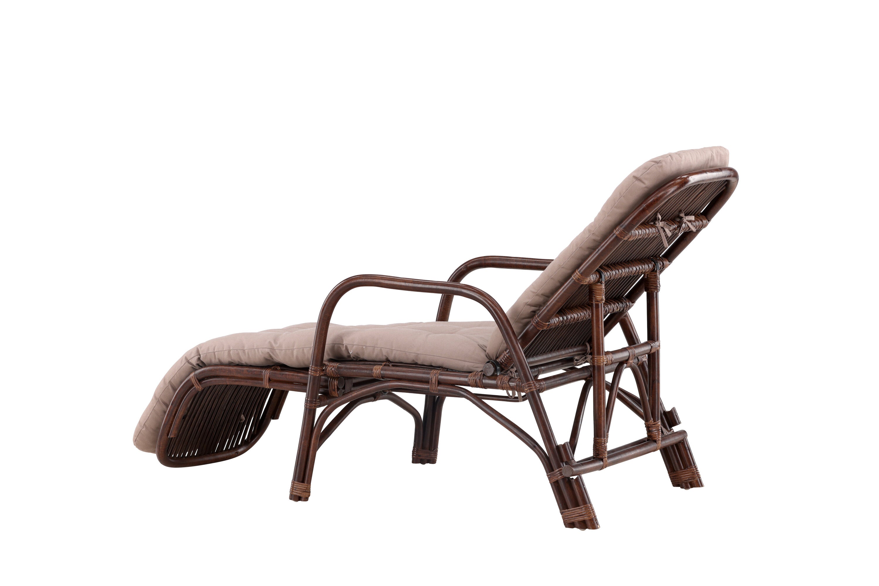 Sonnenliege Nella aus Rattan - Dunkelbraun-Sonnenliegen-Venture Home-le canapé
