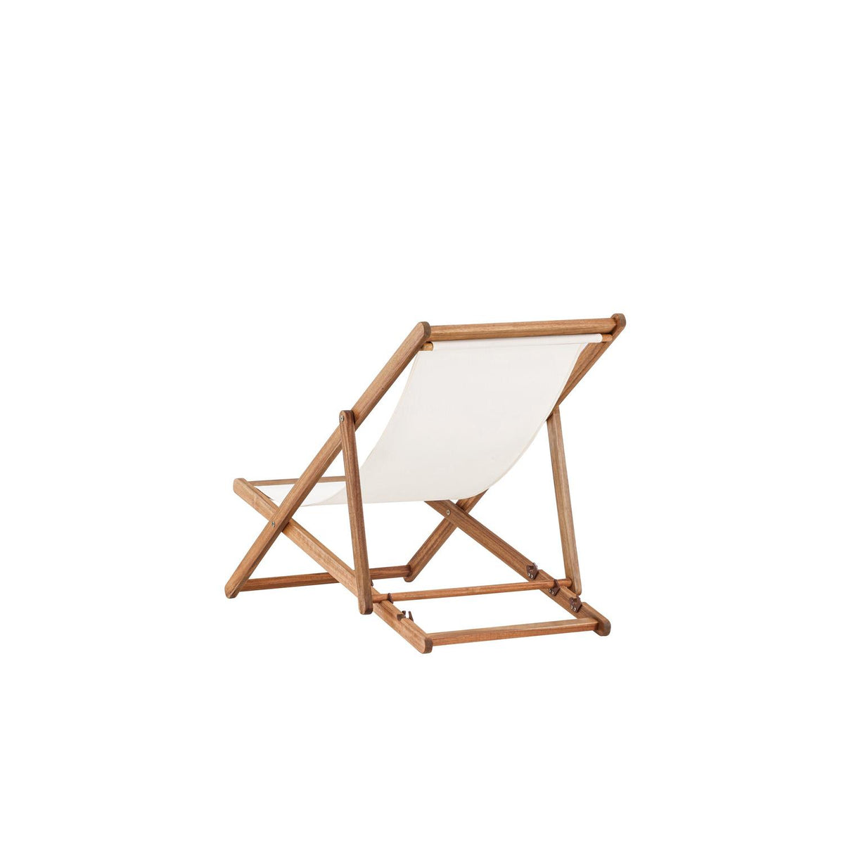 Sonnenliege Peachy aus Akazienholz - Cremeweiß-Sonnenliegen-Venture Home-le canapé