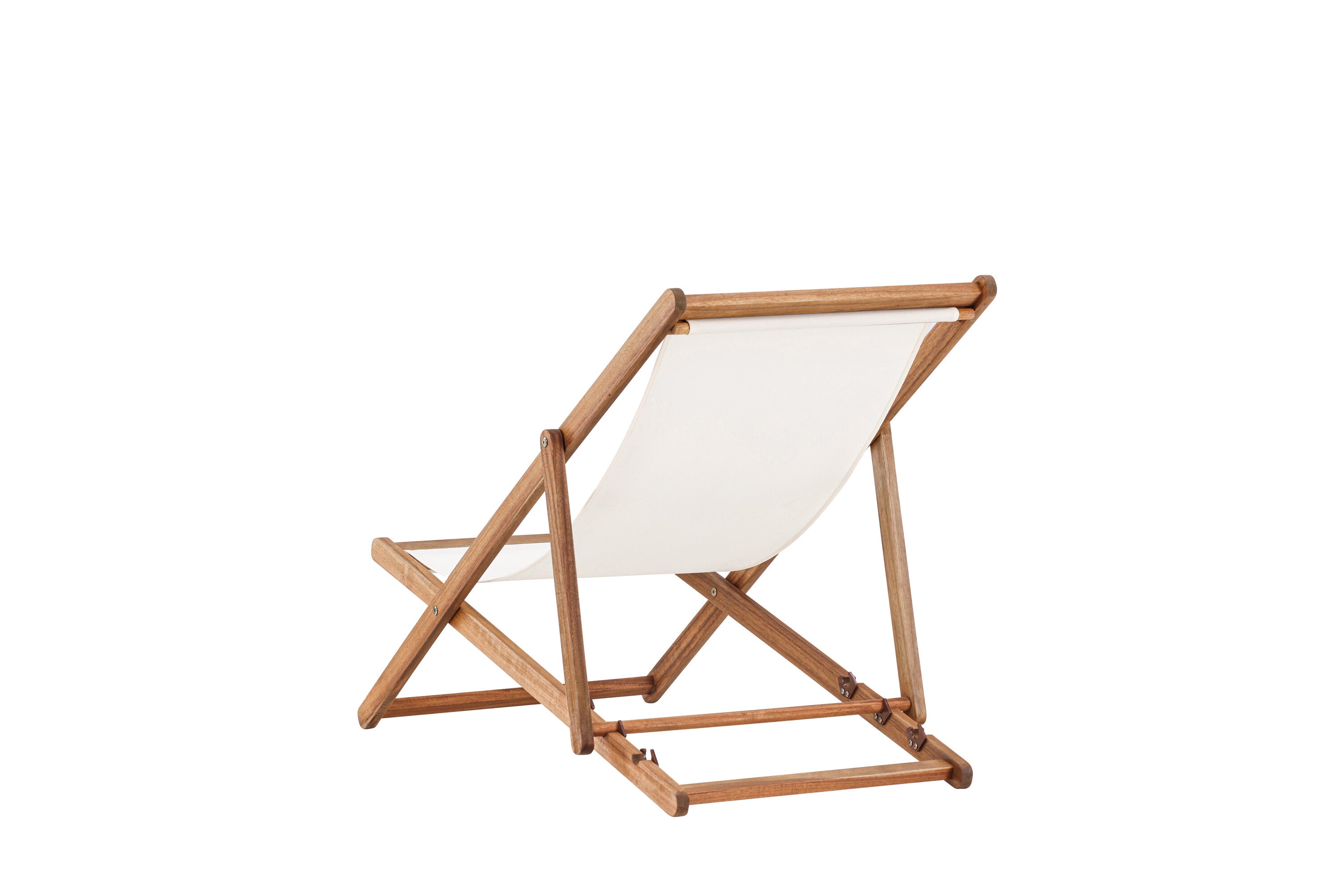 Sonnenliege Peachy aus Akazienholz - Cremeweiß-Sonnenliegen-Venture Home-le canapé