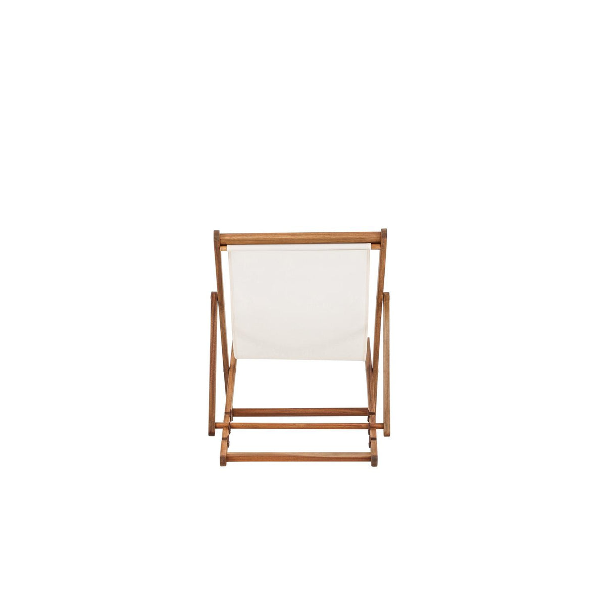 Sonnenliege Peachy aus Akazienholz - Cremeweiß-Sonnenliegen-Venture Home-le canapé