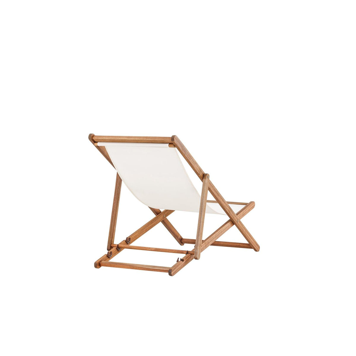 Sonnenliege Peachy aus Akazienholz - Cremeweiß-Sonnenliegen-Venture Home-le canapé
