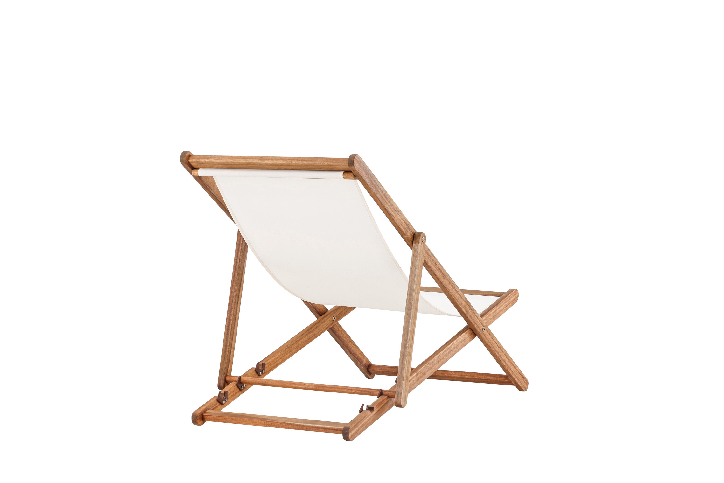 Sonnenliege Peachy aus Akazienholz - Cremeweiß-Sonnenliegen-Venture Home-le canapé