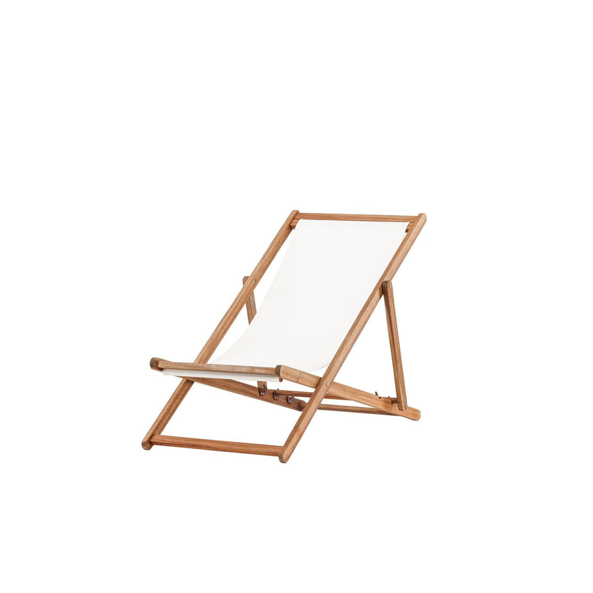 Sonnenliege Peachy aus Akazienholz - Cremeweiß-Sonnenliegen-Venture Home-le canapé