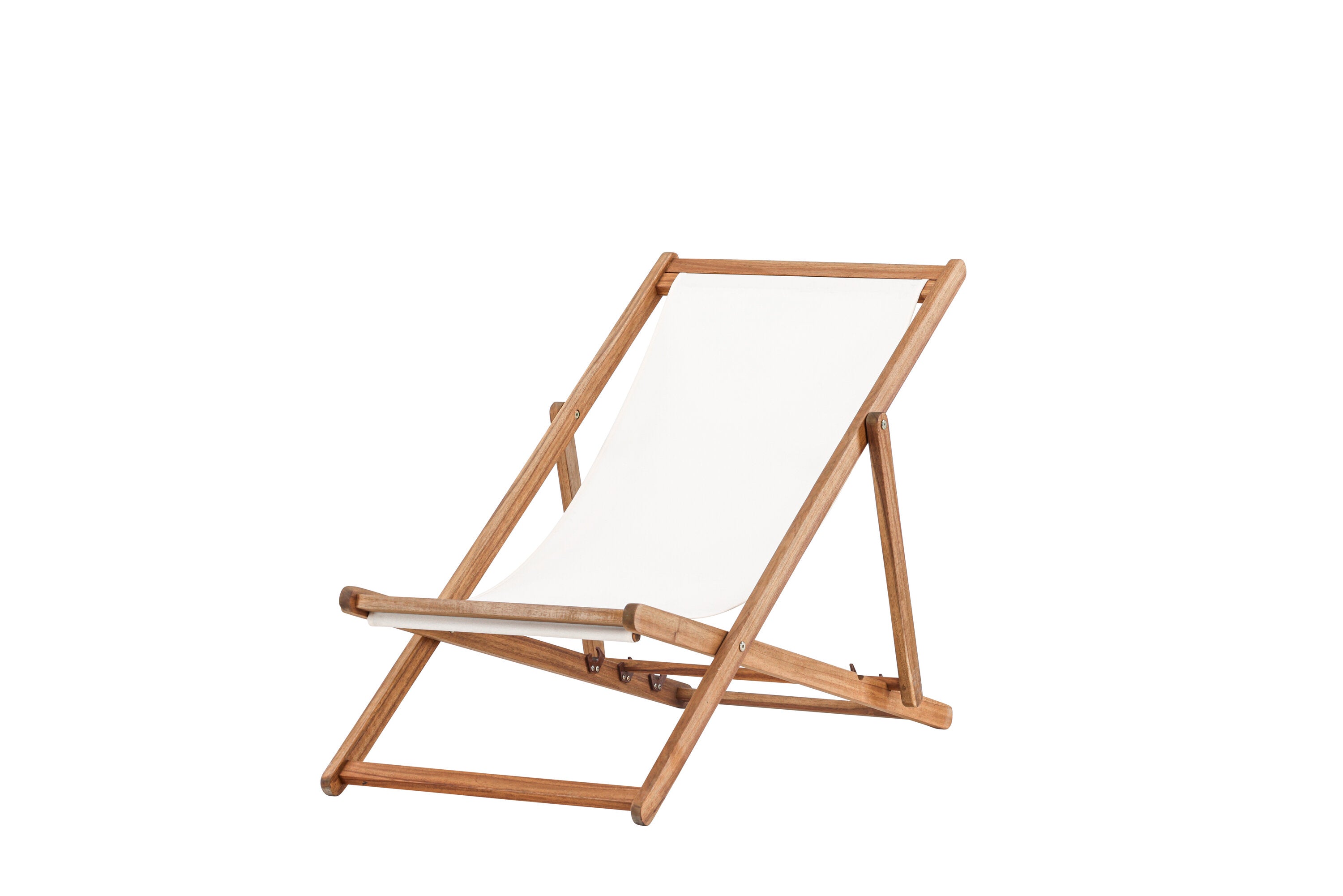 Sonnenliege Peachy aus Akazienholz - Cremeweiß-Sonnenliegen-Venture Home-le canapé