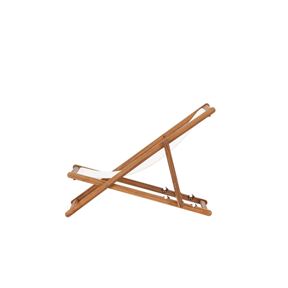 Sonnenliege Peachy aus Akazienholz - Cremeweiß-Sonnenliegen-Venture Home-le canapé