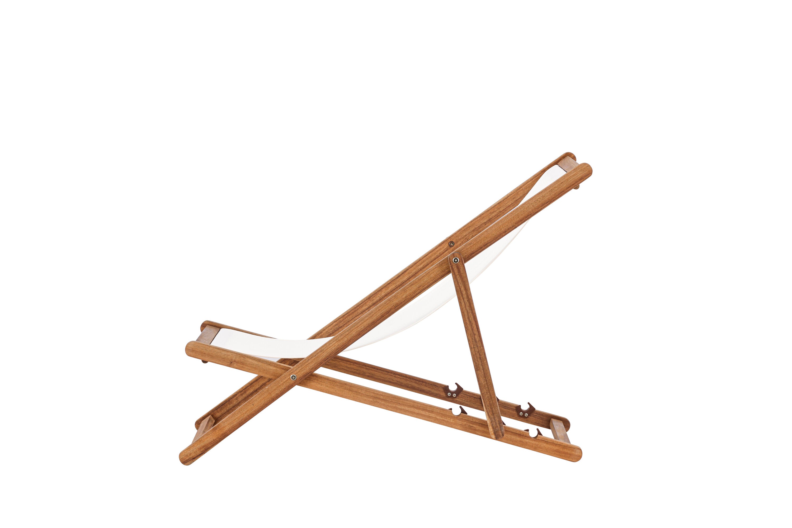 Sonnenliege Peachy aus Akazienholz - Cremeweiß-Sonnenliegen-Venture Home-le canapé