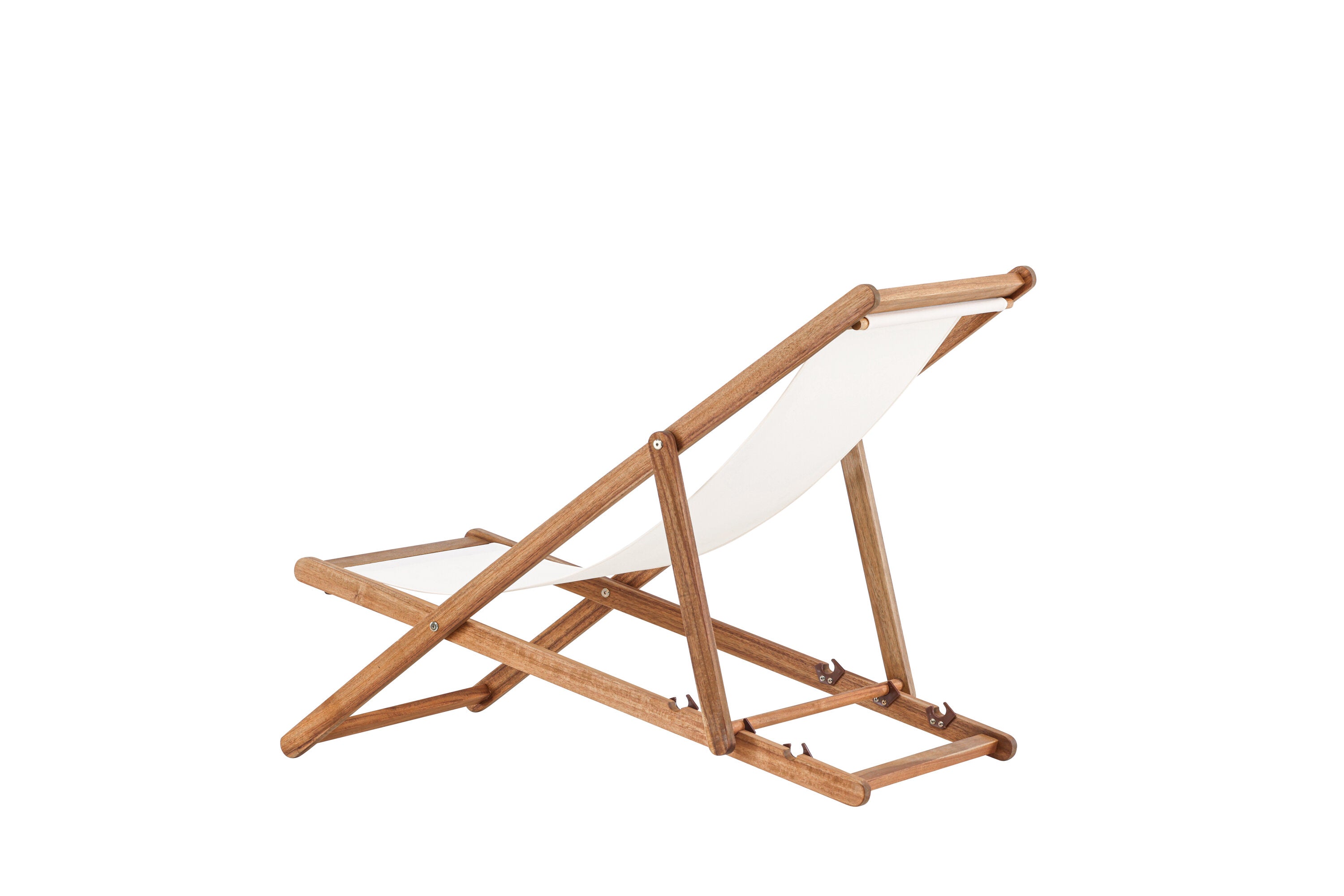 Sonnenliege Peachy aus Akazienholz - Cremeweiß-Sonnenliegen-Venture Home-le canapé