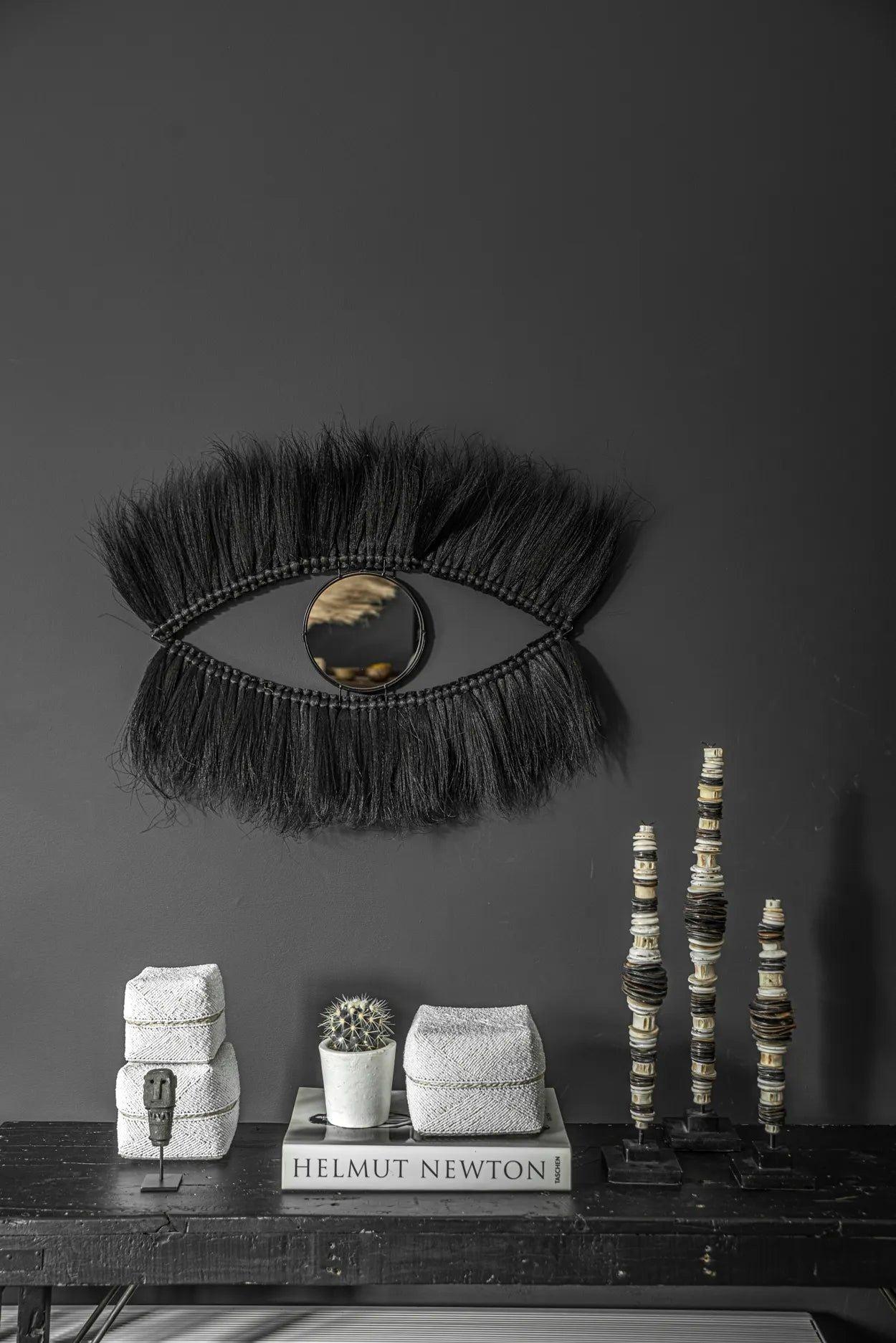 Spiegel Black Eye - Schwarz-Dekospiegel-Bazar Bizar-le canapé