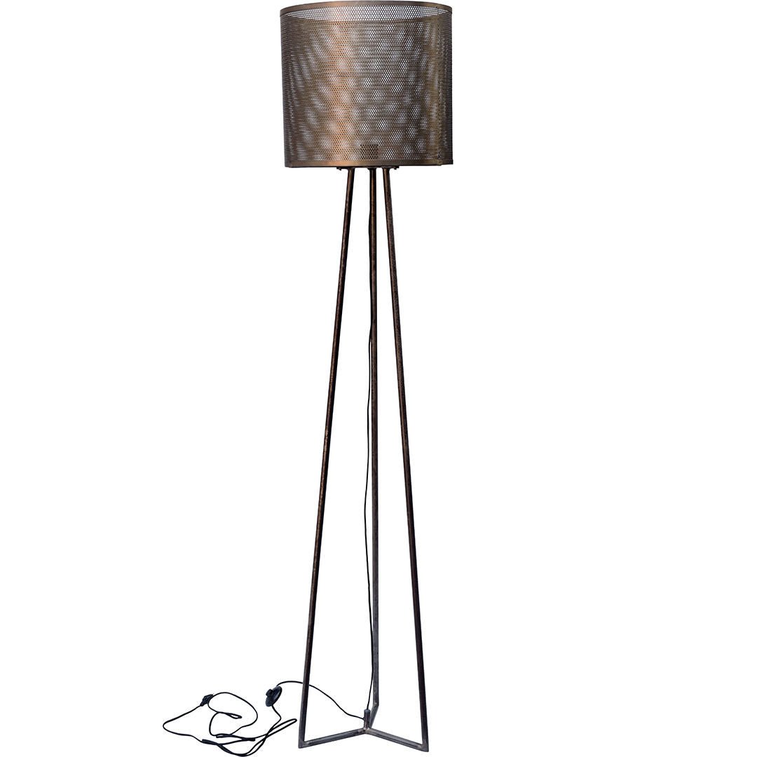 Stehlampe Kelly mit perforiertem Schirm - 200cm5740002211954Stehlampe