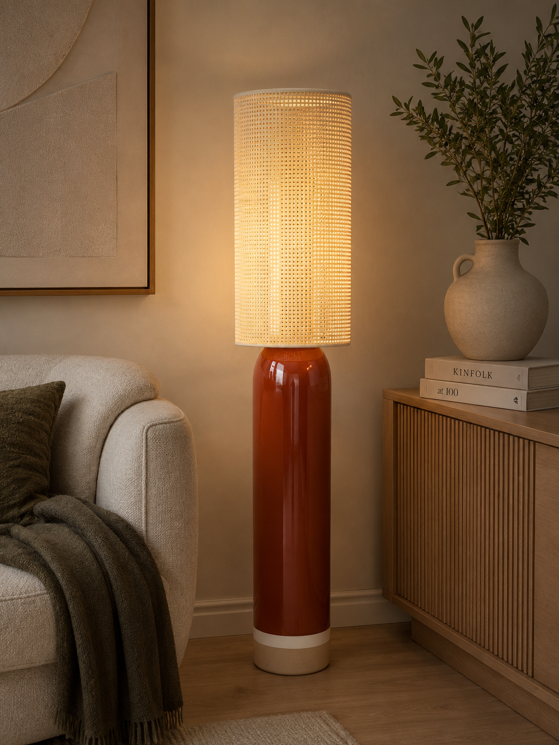 Stehlampe Sahara Gr. XL - Beige-Stehlampen-Pole to Pole-le canapé