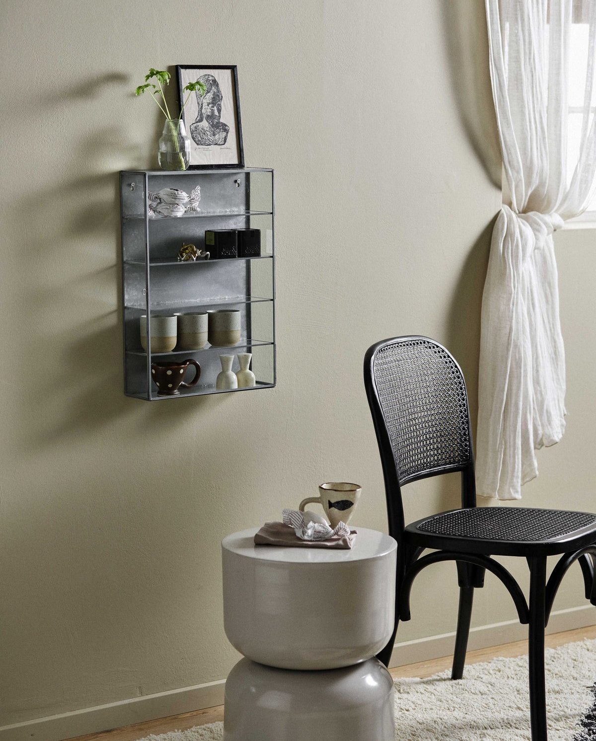 Stuhl WICKY aus Rattan - Schwarz-Esszimmerstühle-Nordal A/S-le canapé