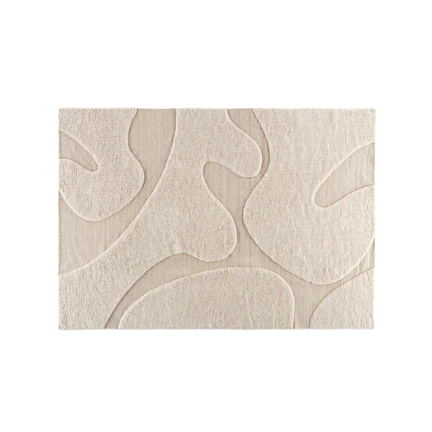Teppich Boone aus Wolle & Baumwolle in 290*200 - Beige-Teppich-Venture Home-le canapé