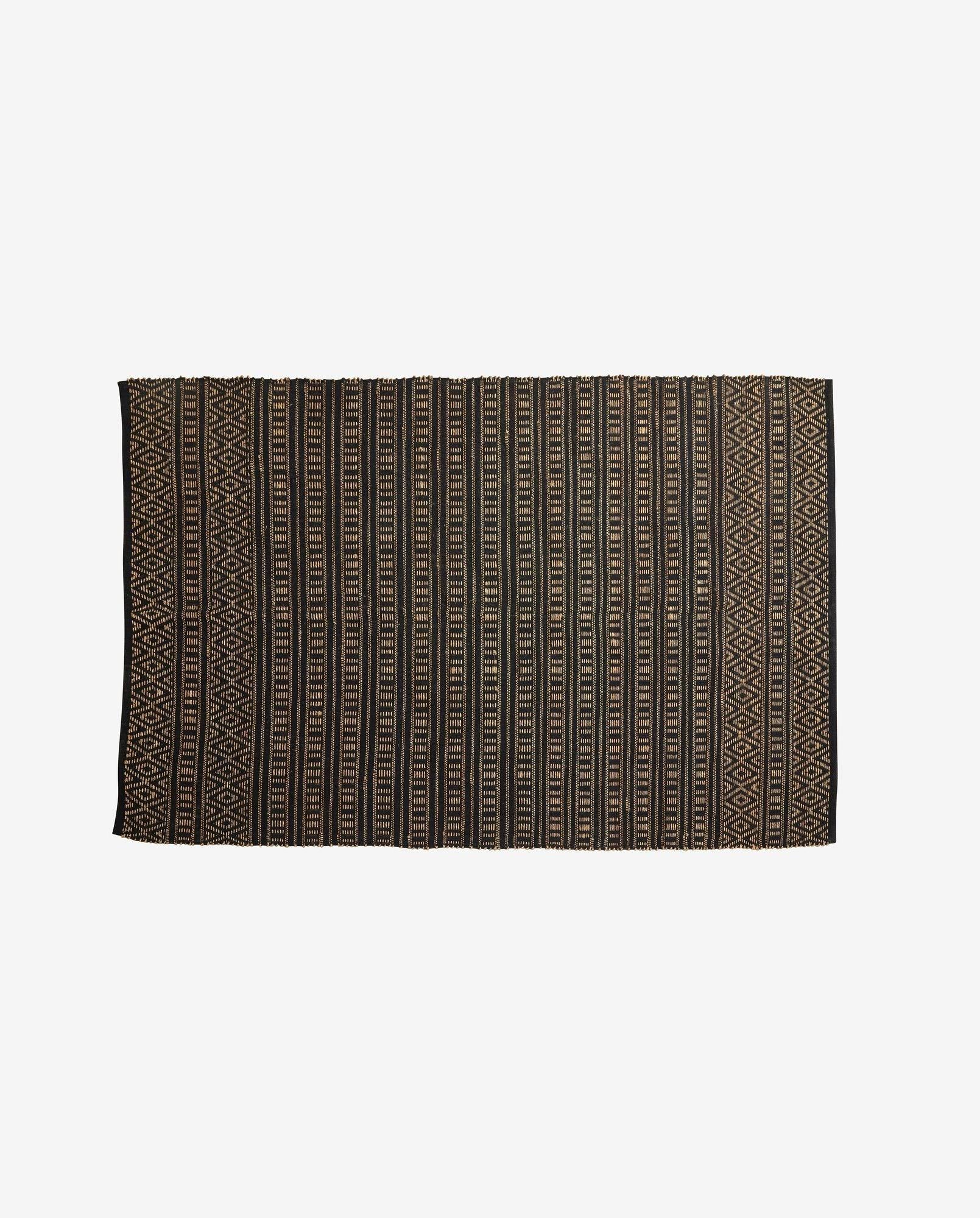 Teppich FARAH 240*160cm - Schwarz / Naturfarben-Teppich-Nordal A/S-le canapé