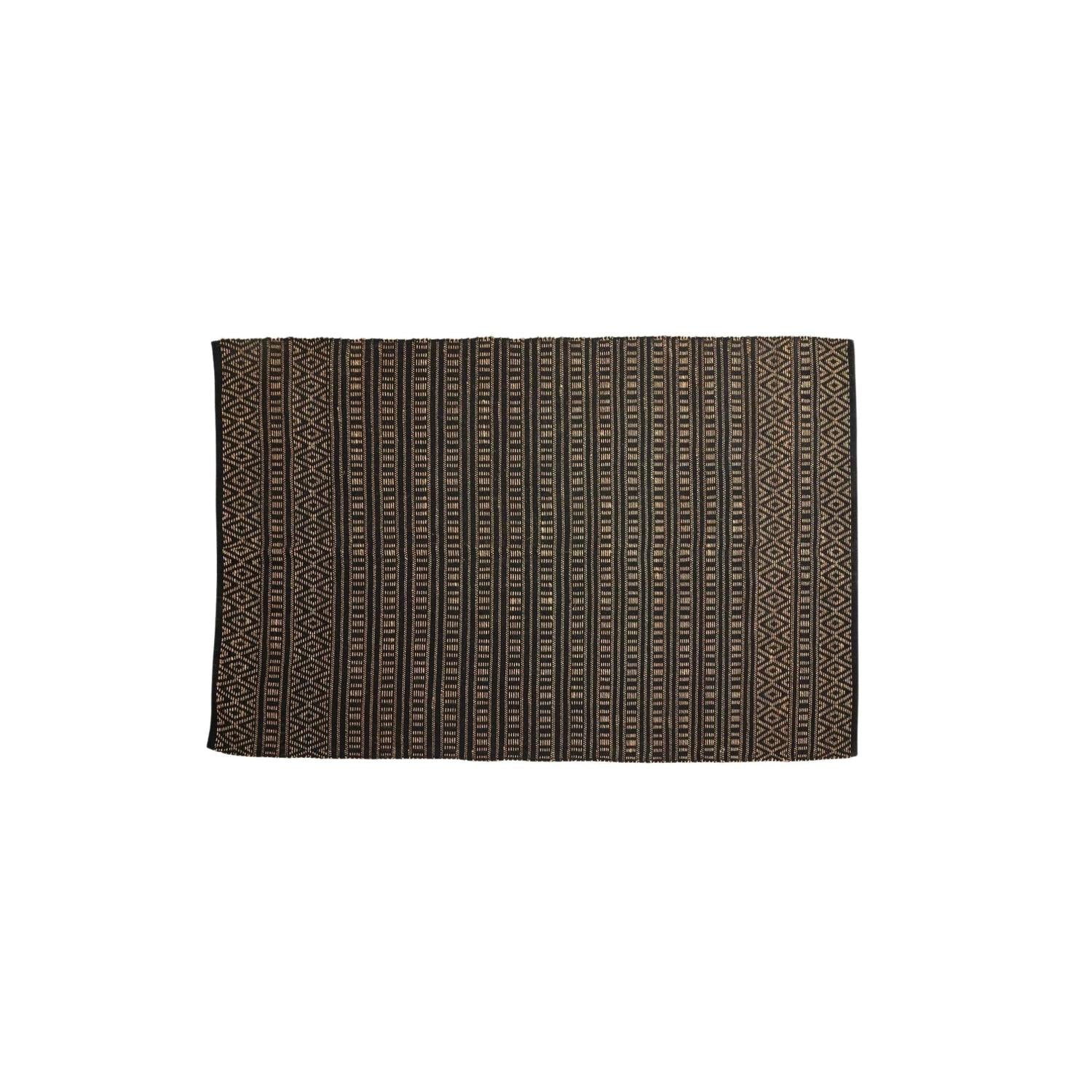 Teppich FARAH 240*160cm - Schwarz / Naturfarben-Teppich-Nordal A/S-le canapé