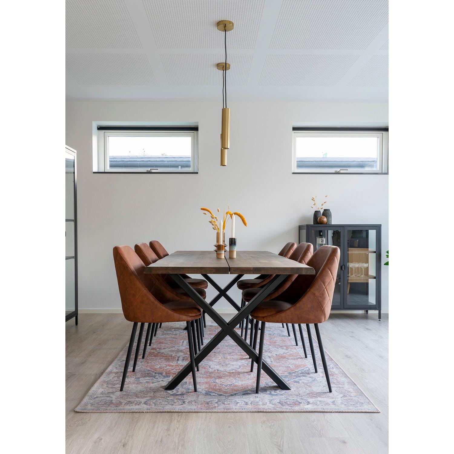 Teppich Havana 230x160cm - Orange/Blau-Teppiche-House Nordic-le canapé