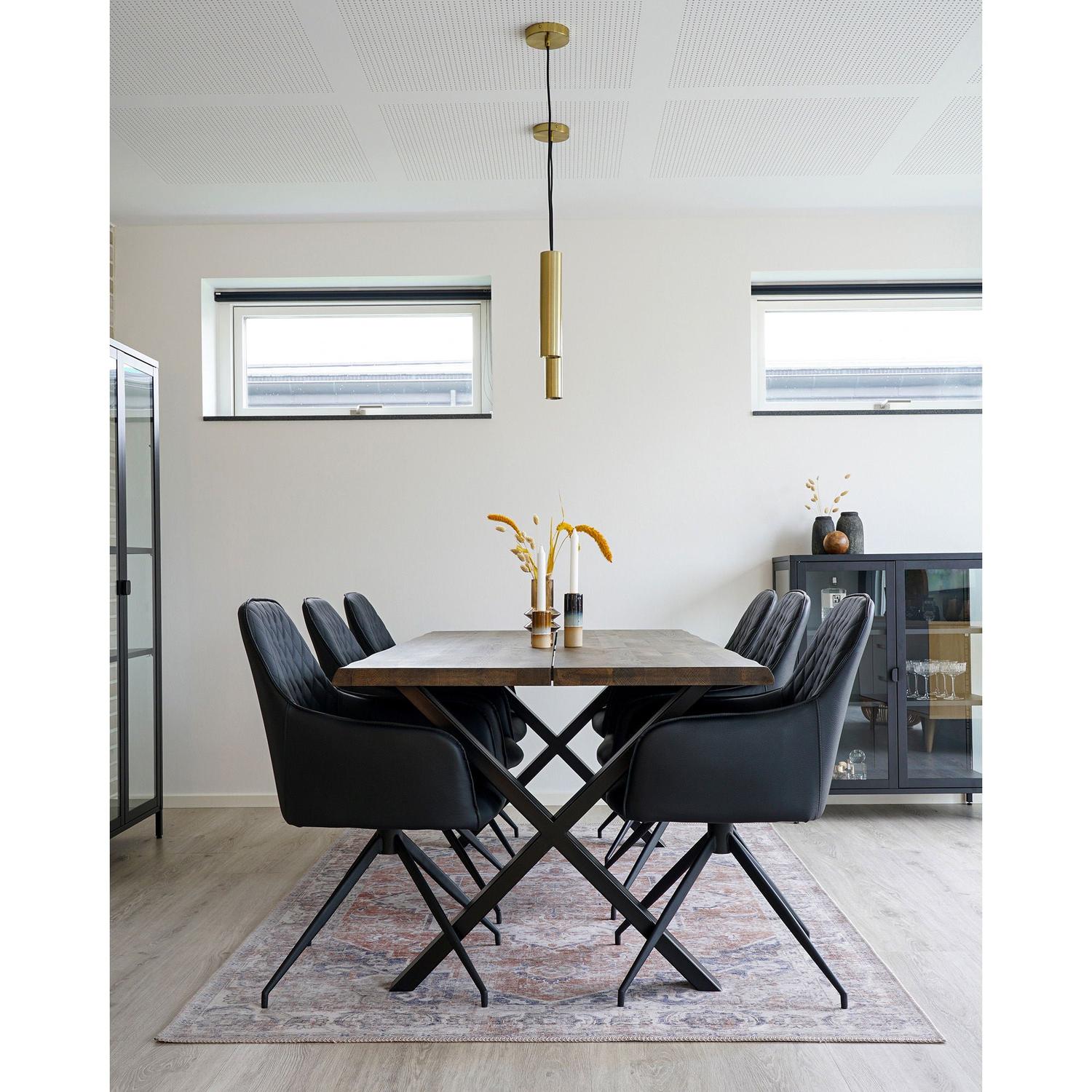 Teppich Havana 230x160cm - Orange/Blau-Teppiche-House Nordic-le canapé