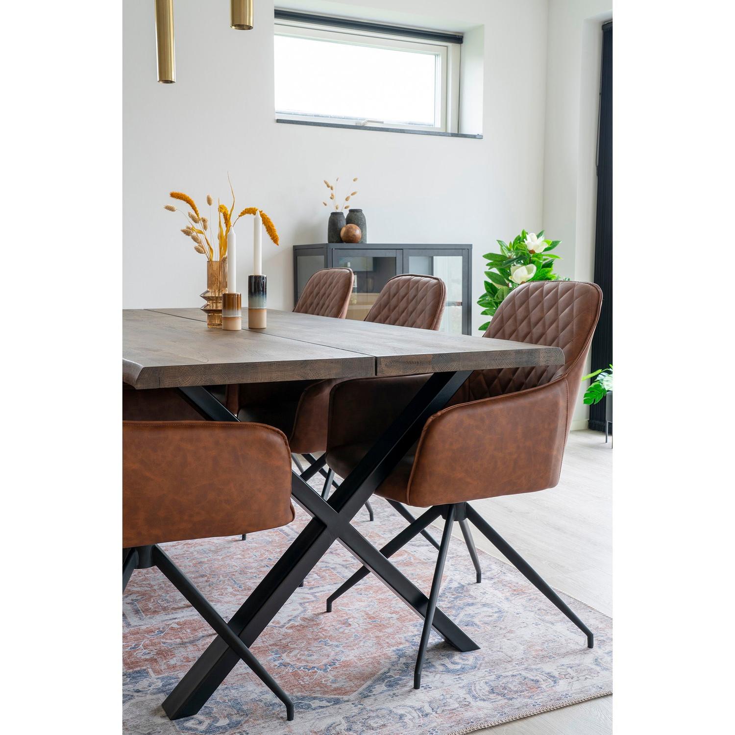 Teppich Havana 230x160cm - Orange/Blau-Teppiche-House Nordic-le canapé