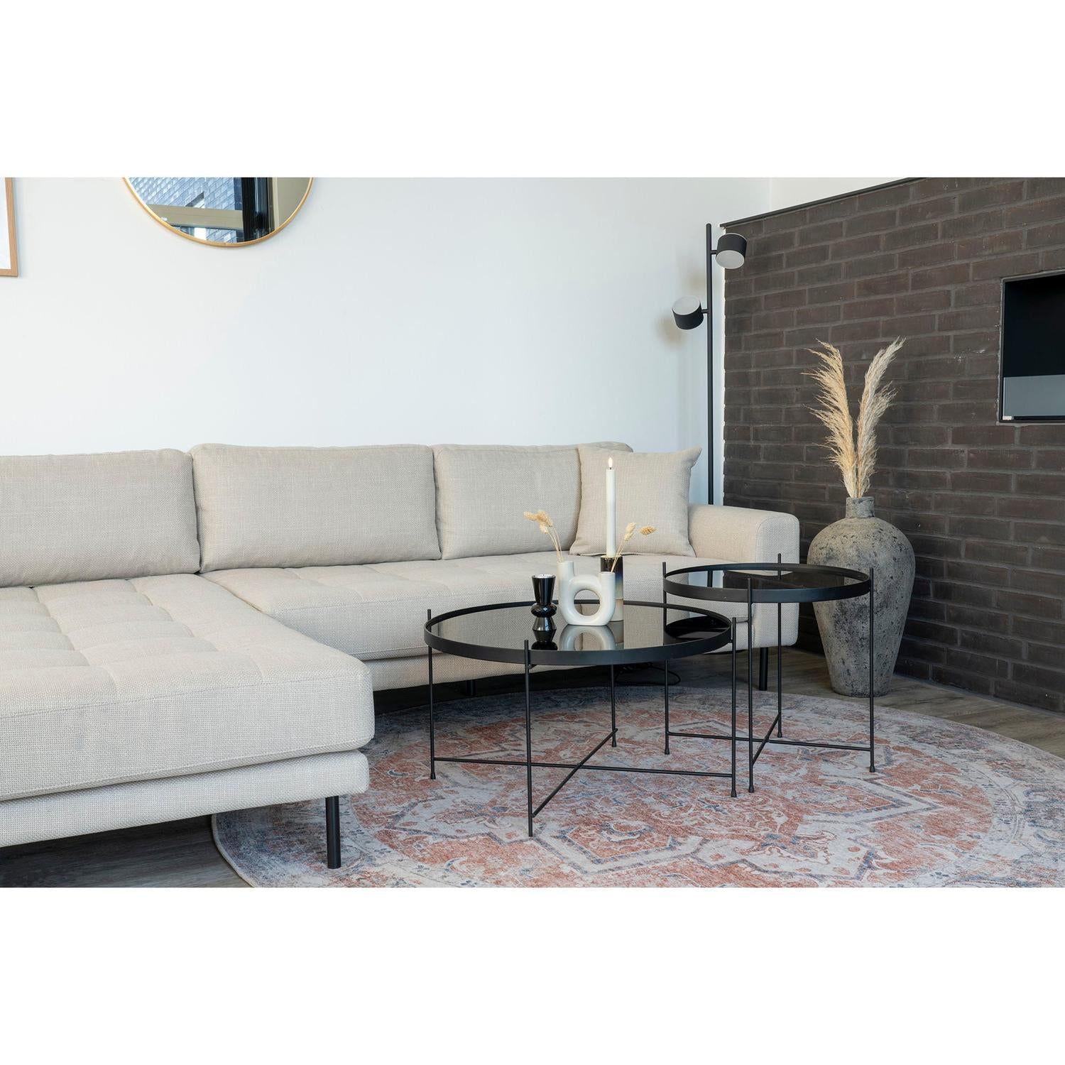 Teppich Havana Ø200cm - Orange/Grau-Teppiche-House Nordic-le canapé