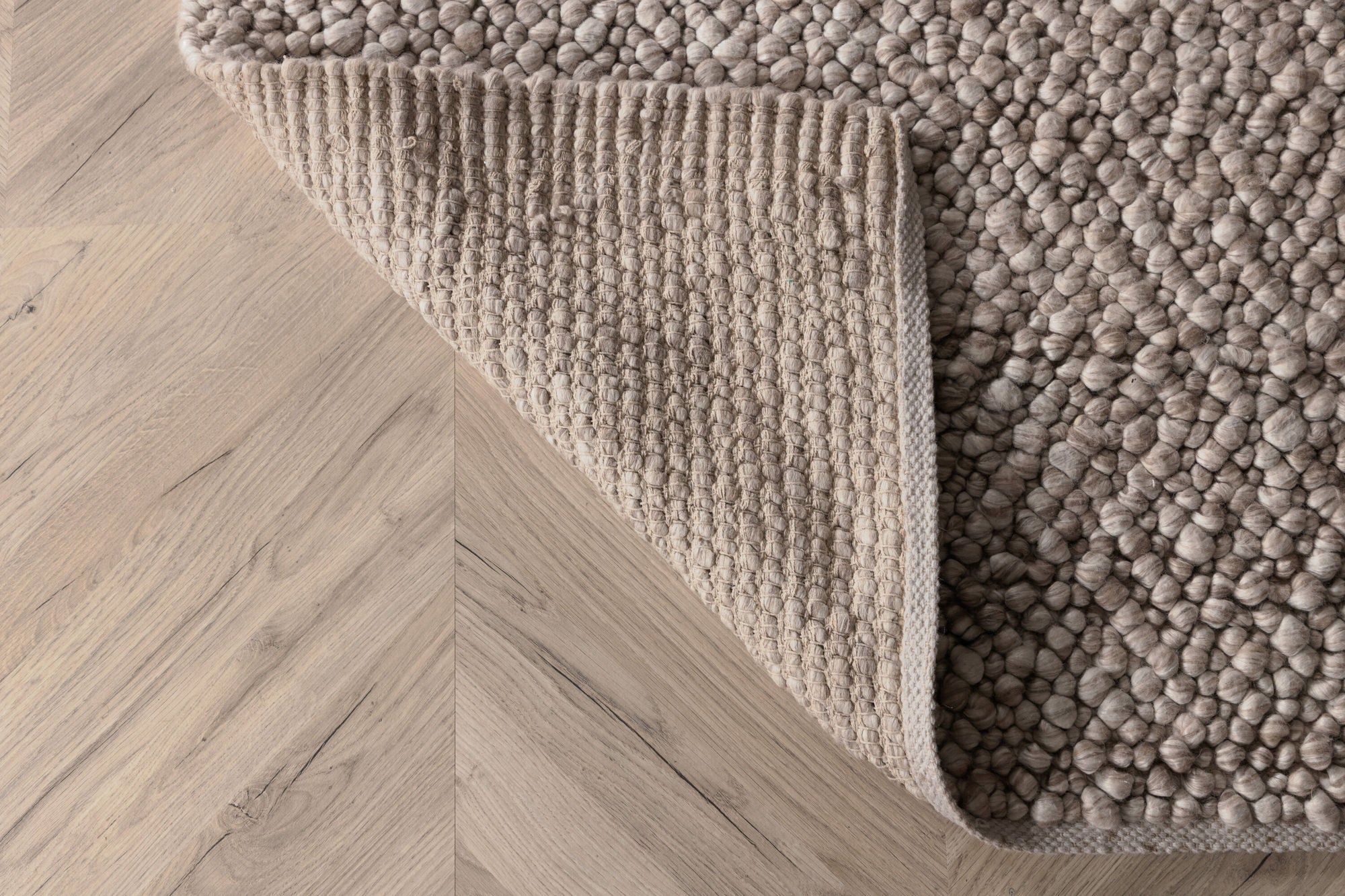 Teppich Jajru 300*200cm aus Wolle - Beige-Teppiche-Venture Home-le canapé