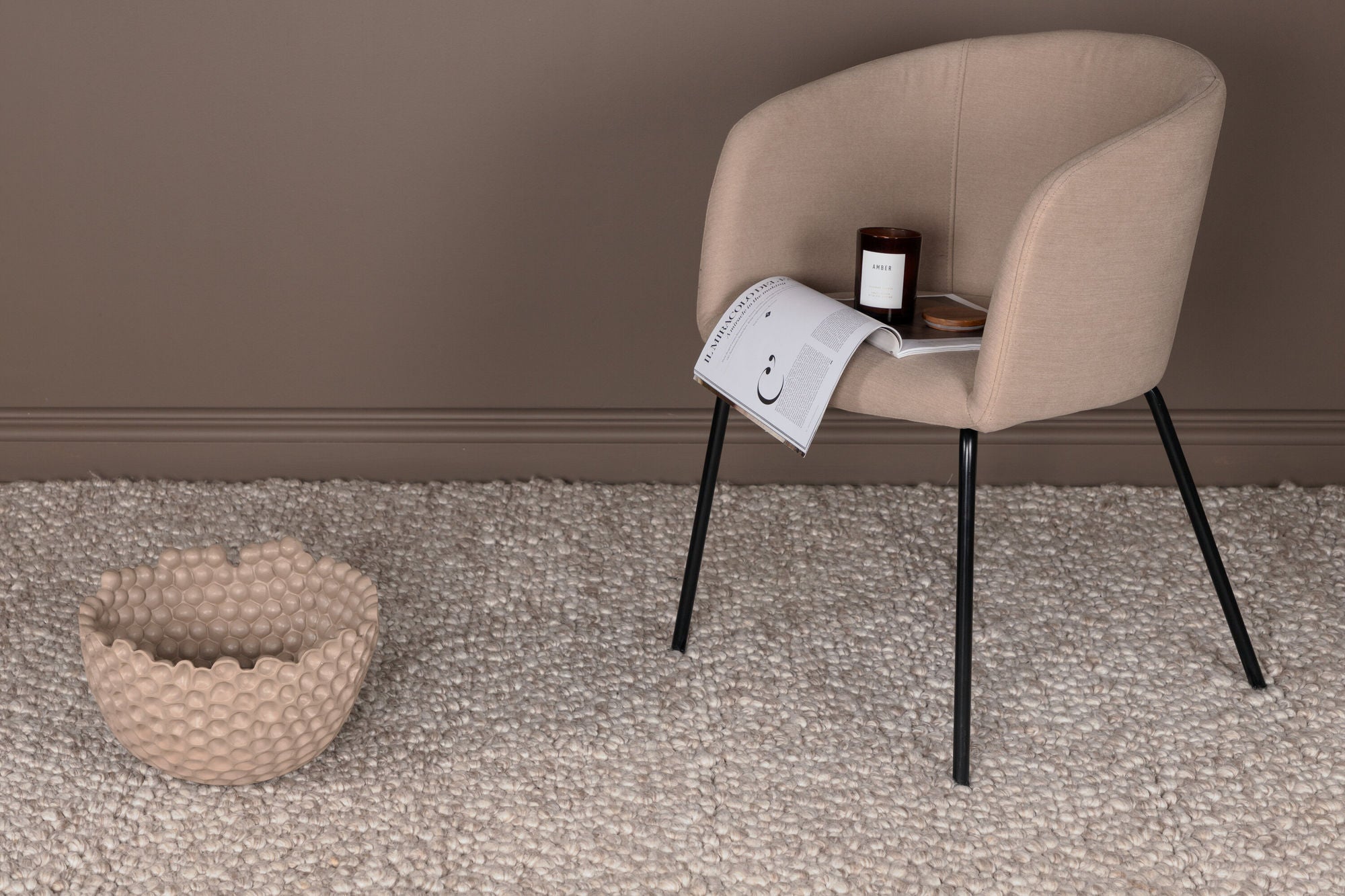Teppich Jajru 350*250cm aus Wolle - Beige-Teppiche-Venture Home-le canapé
