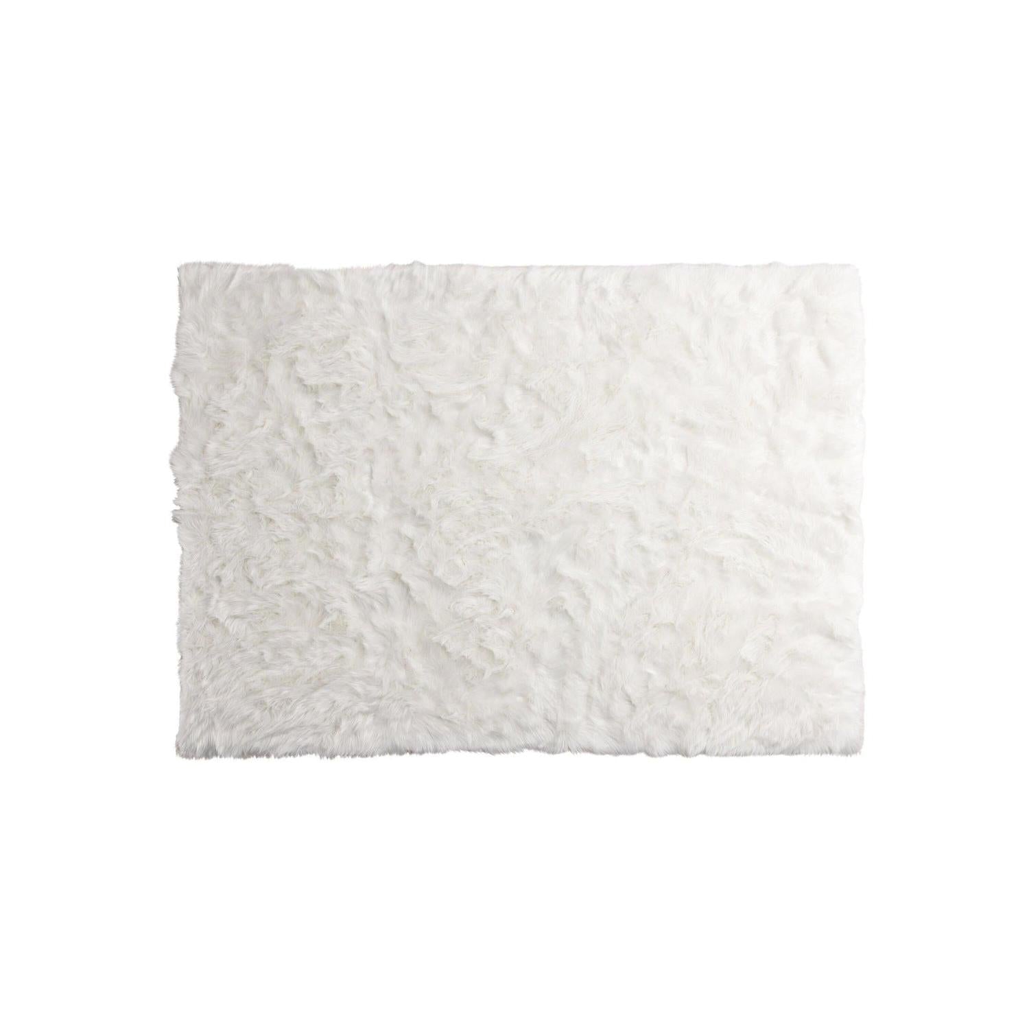 Teppich Katy aus Kunstfell 230*160cm - Weiß-Teppich-Venture Home-le canapé
