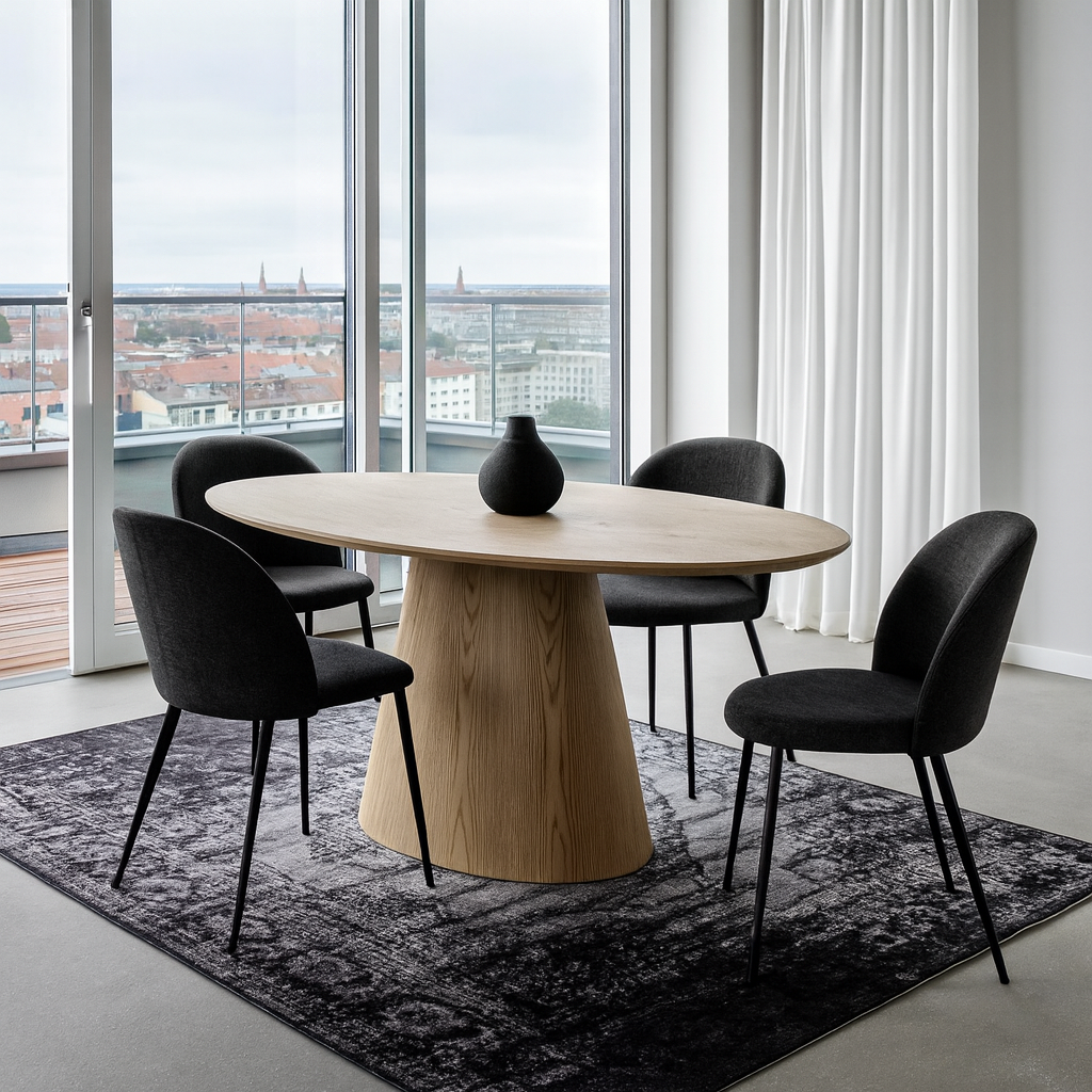 Teppich Kelly Vintage 240*170cm - Schwarz-Teppiche-Livingfurn-le canapé