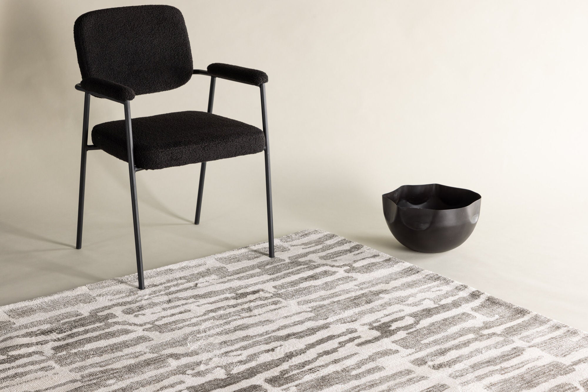 Teppich Milos 230*160cm - Weiß/Grau-Teppiche-Venture Home-le canapé