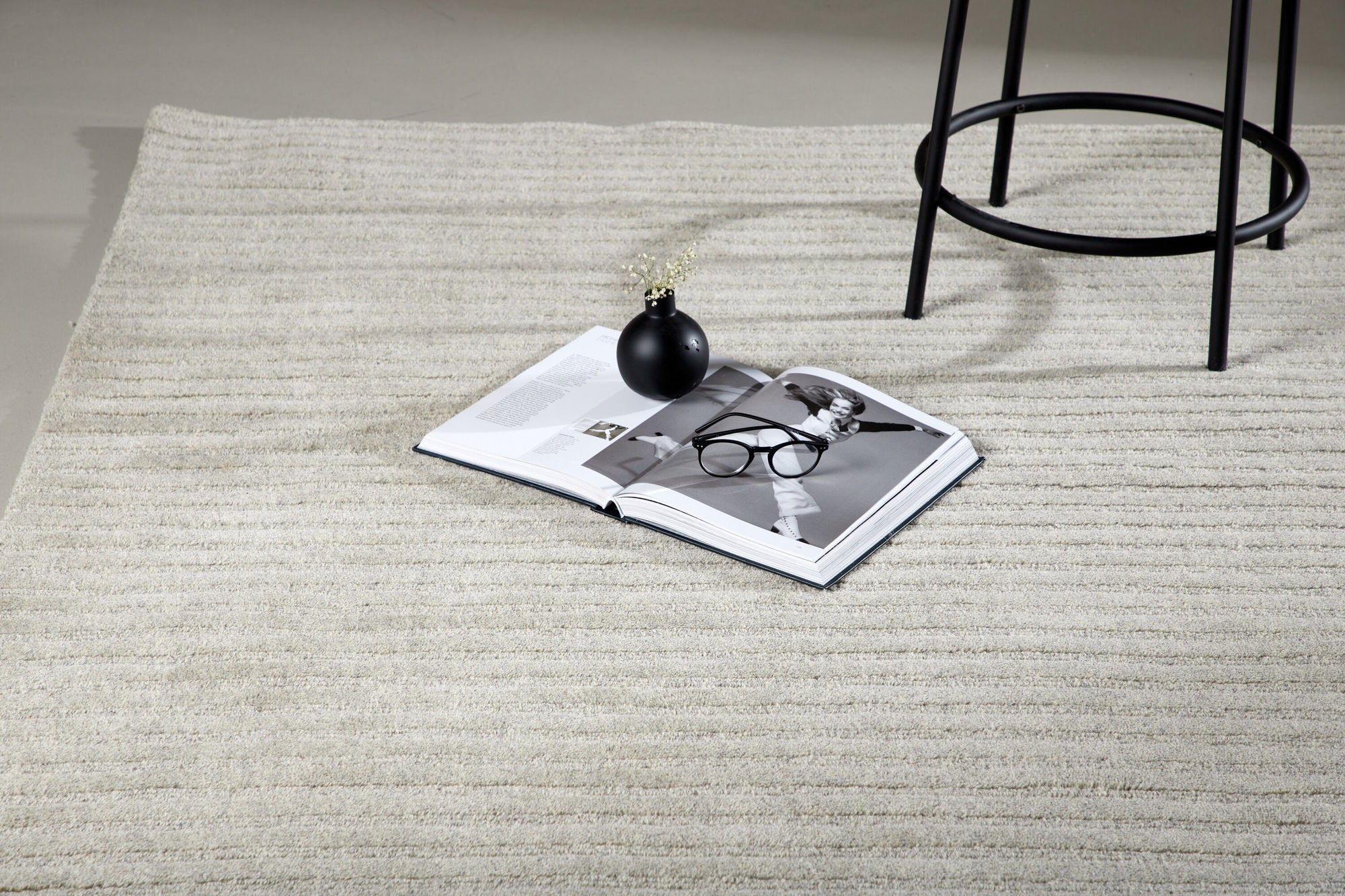 Teppich Milton 230*160cm - Hellgrau-Teppich-Venture Home-le canapé