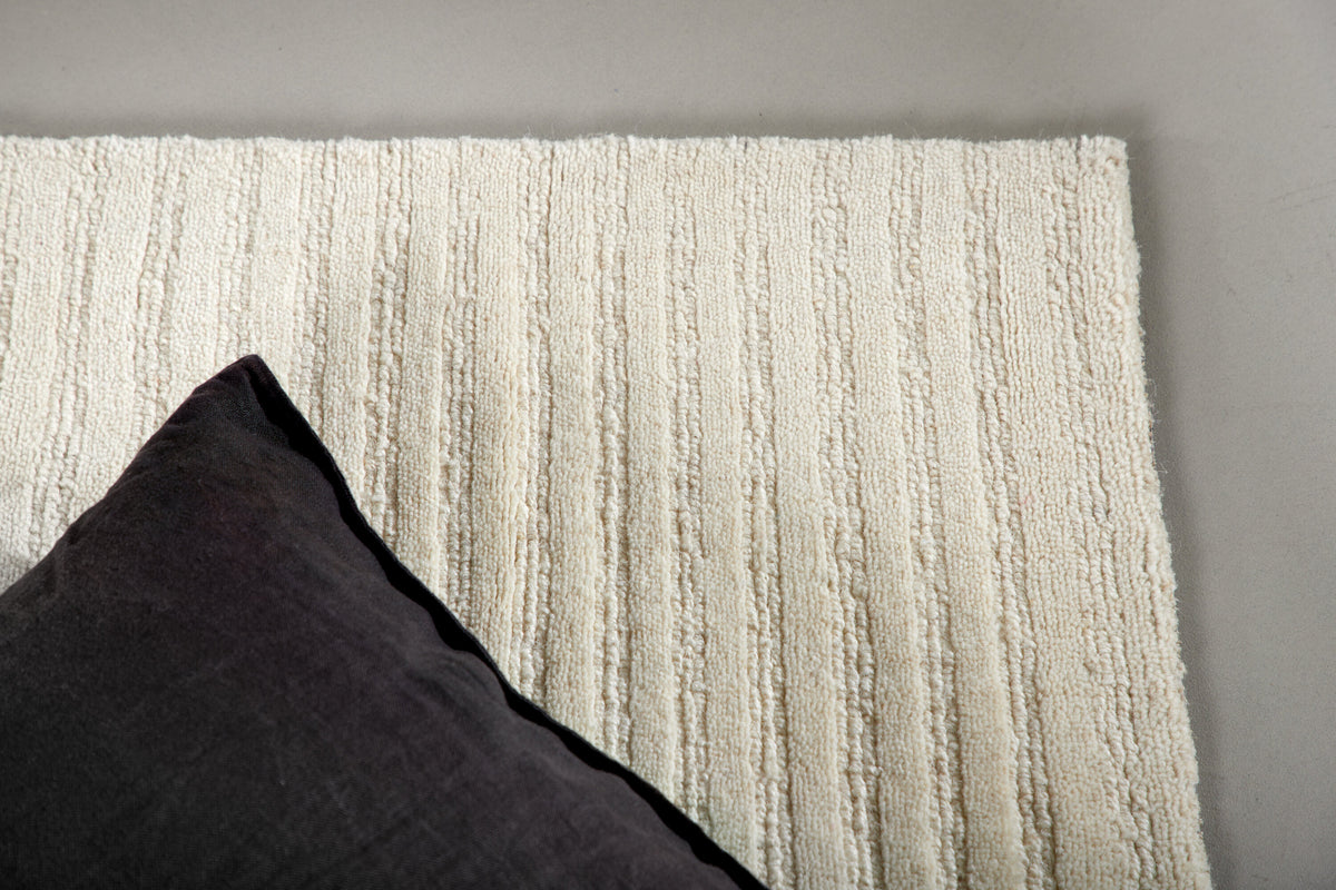 Teppich Milton mit Rippenstruktur - Weiß-Teppiche-Venture Home-le canapé