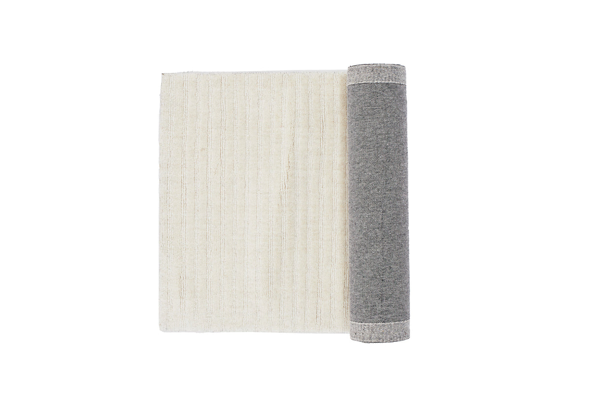 Teppich Milton mit Rippenstruktur - Weiß-Teppiche-Venture Home-le canapé