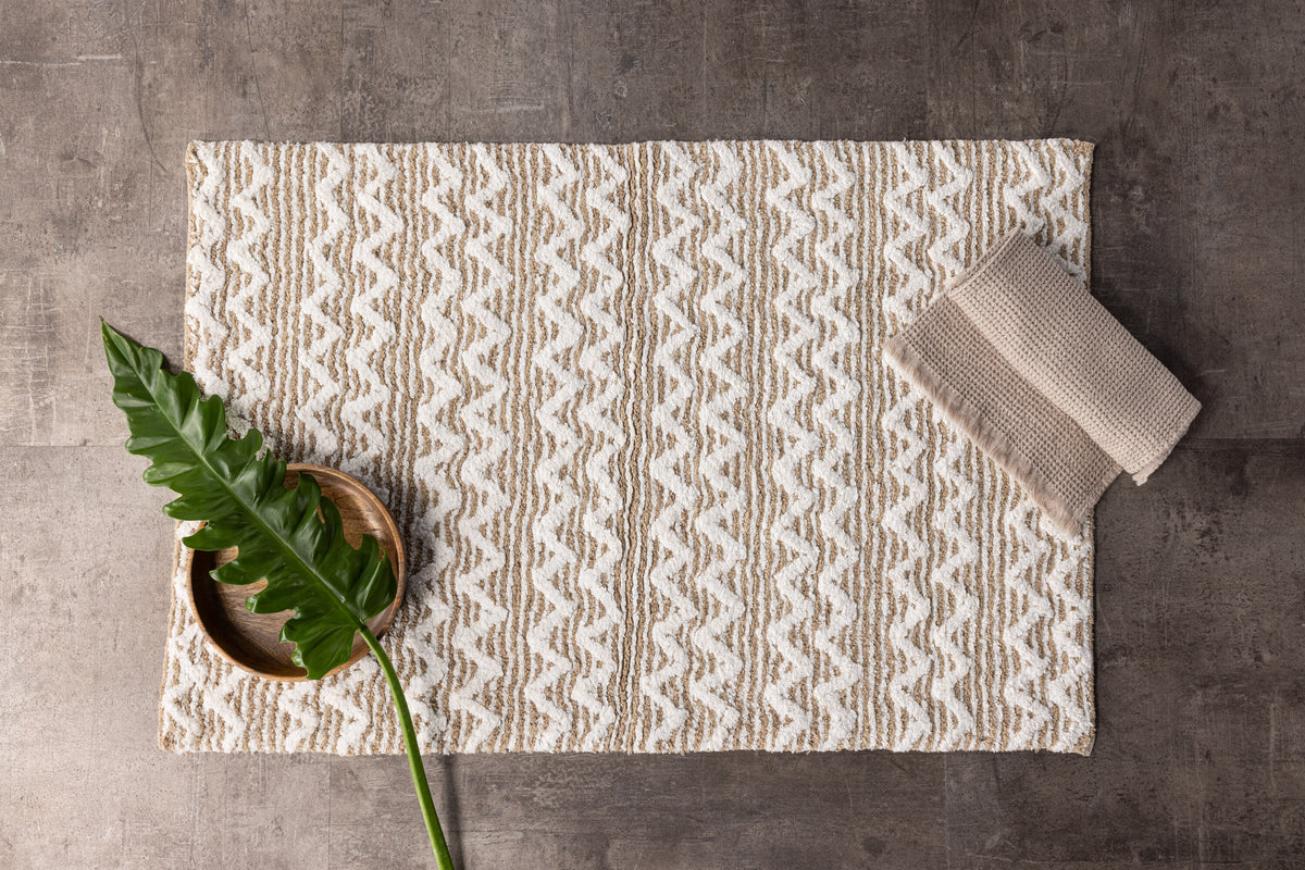 Teppich Philippa 90*60cm - Sandbraun-Teppiche-Venture Home-le canapé
