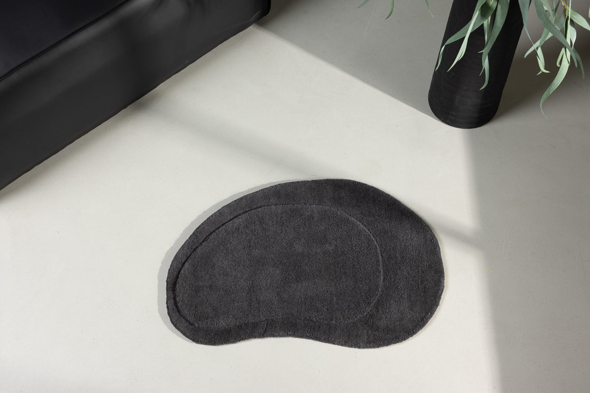 Teppich Sten 75*50cm - Dunkelgrau-Teppiche-Venture Home-le canapé