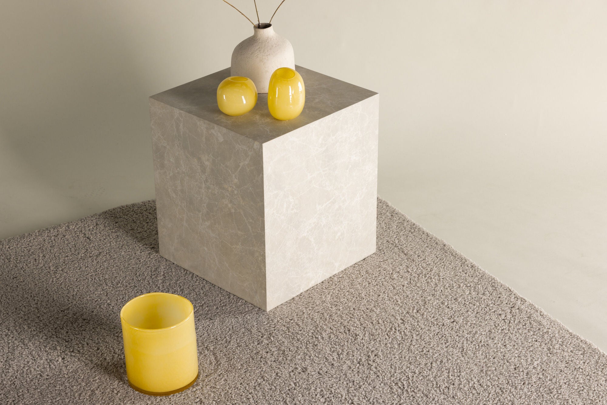 Teppich Teddy 290*200cm aus Bouclé - Beige-Teppiche-Venture Home-le canapé