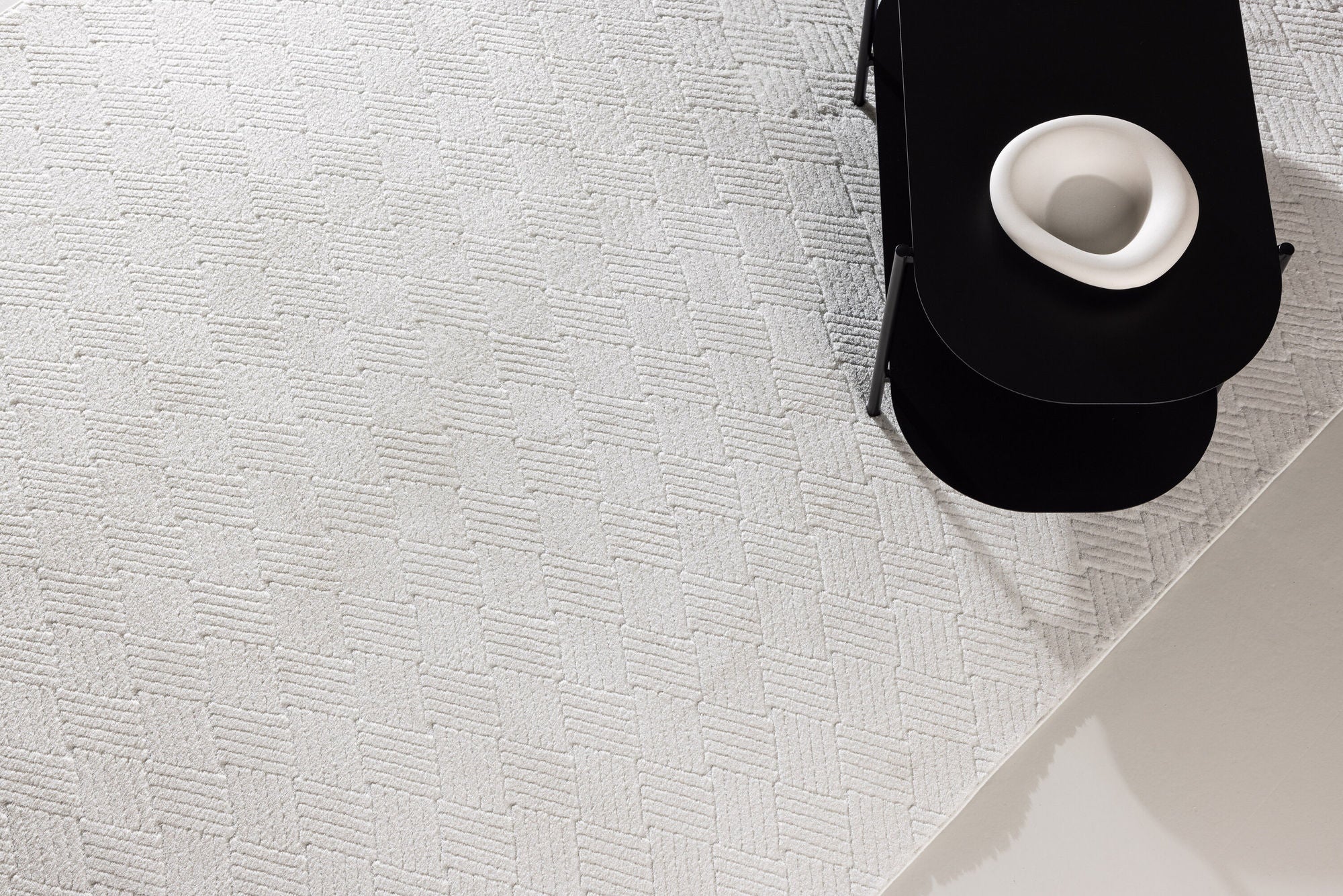 Teppich Todd Rechteckig 230*160cm - Weiß-Teppich-Venture Home-le canapé