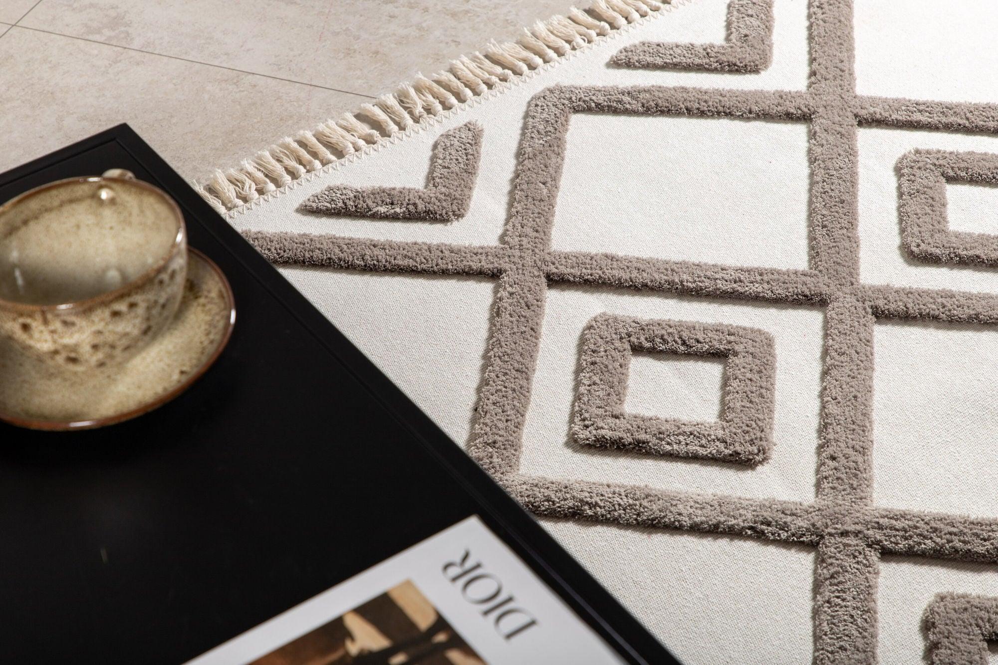 Teppich Towa 160*230cm - Nougat-Teppiche-Venture Home-le canapé
