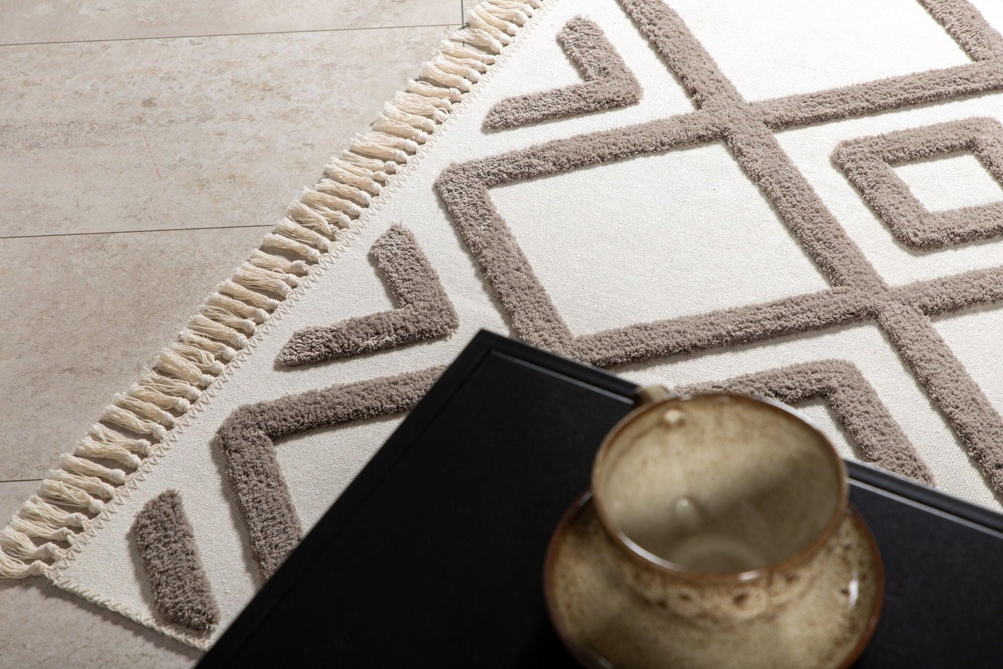 Teppich Towa 160*230cm - Nougat-Teppiche-Venture Home-le canapé