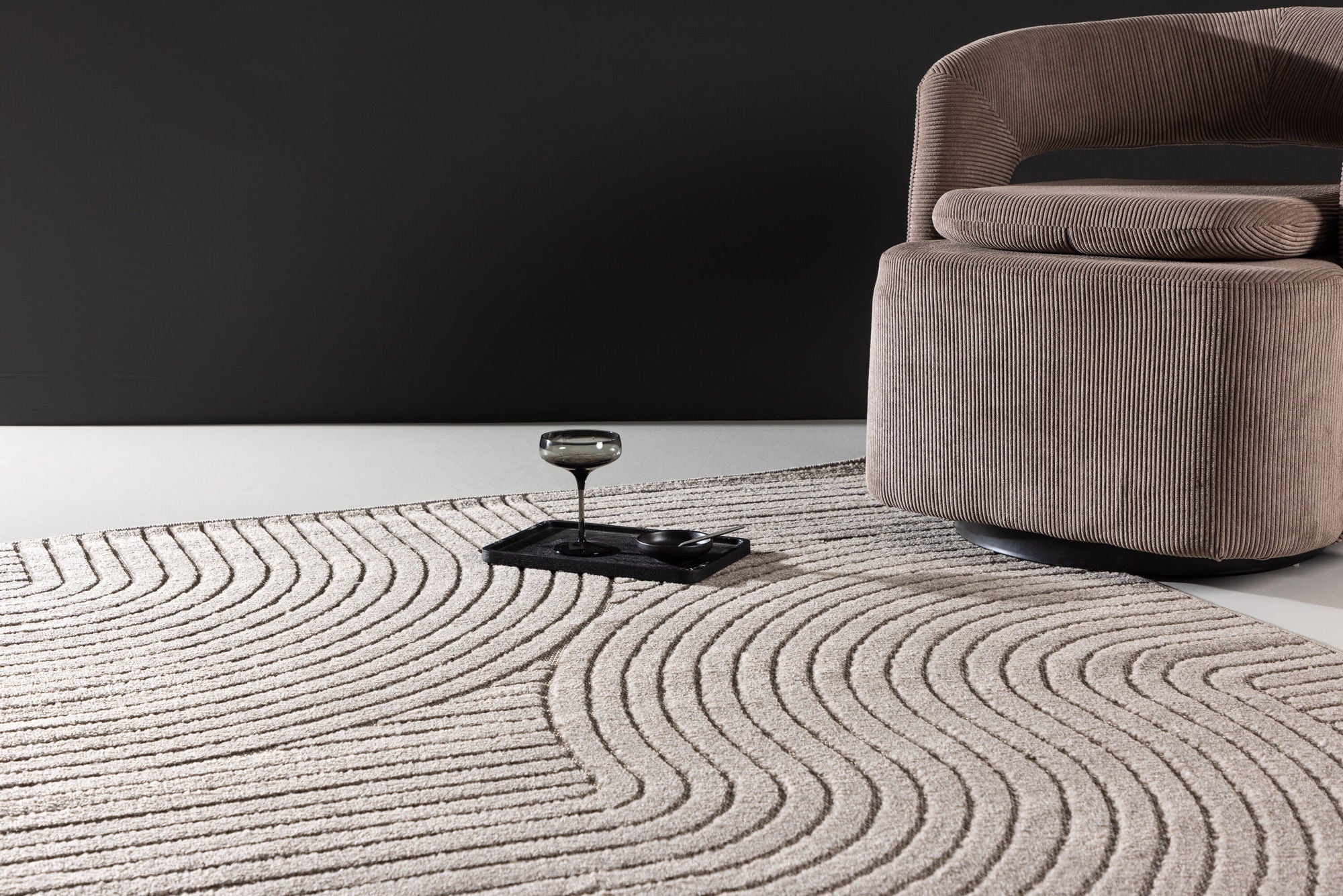 Teppich Vince 340*240cm - Braun-Teppich-Venture Home-le canapé