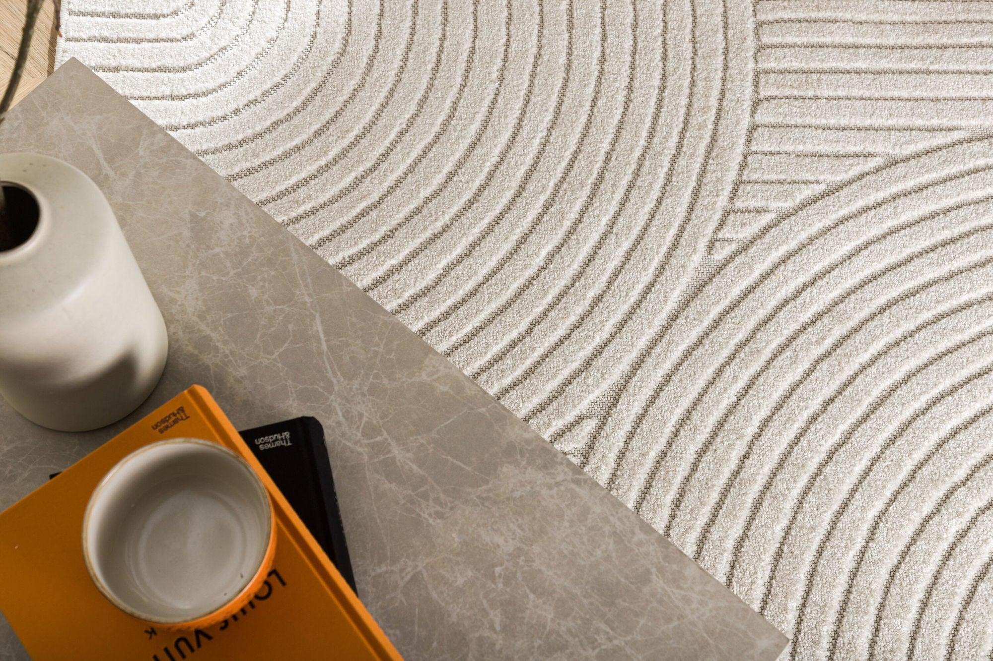 Teppich Vince Solar 230*160cm - Weiß-Teppich-Venture Home-le canapé