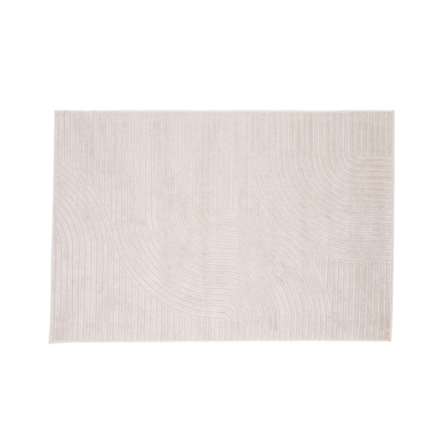 Teppich Vince Solar Rechteckig 230*160cm - Weiß-Venture Home-le canapé